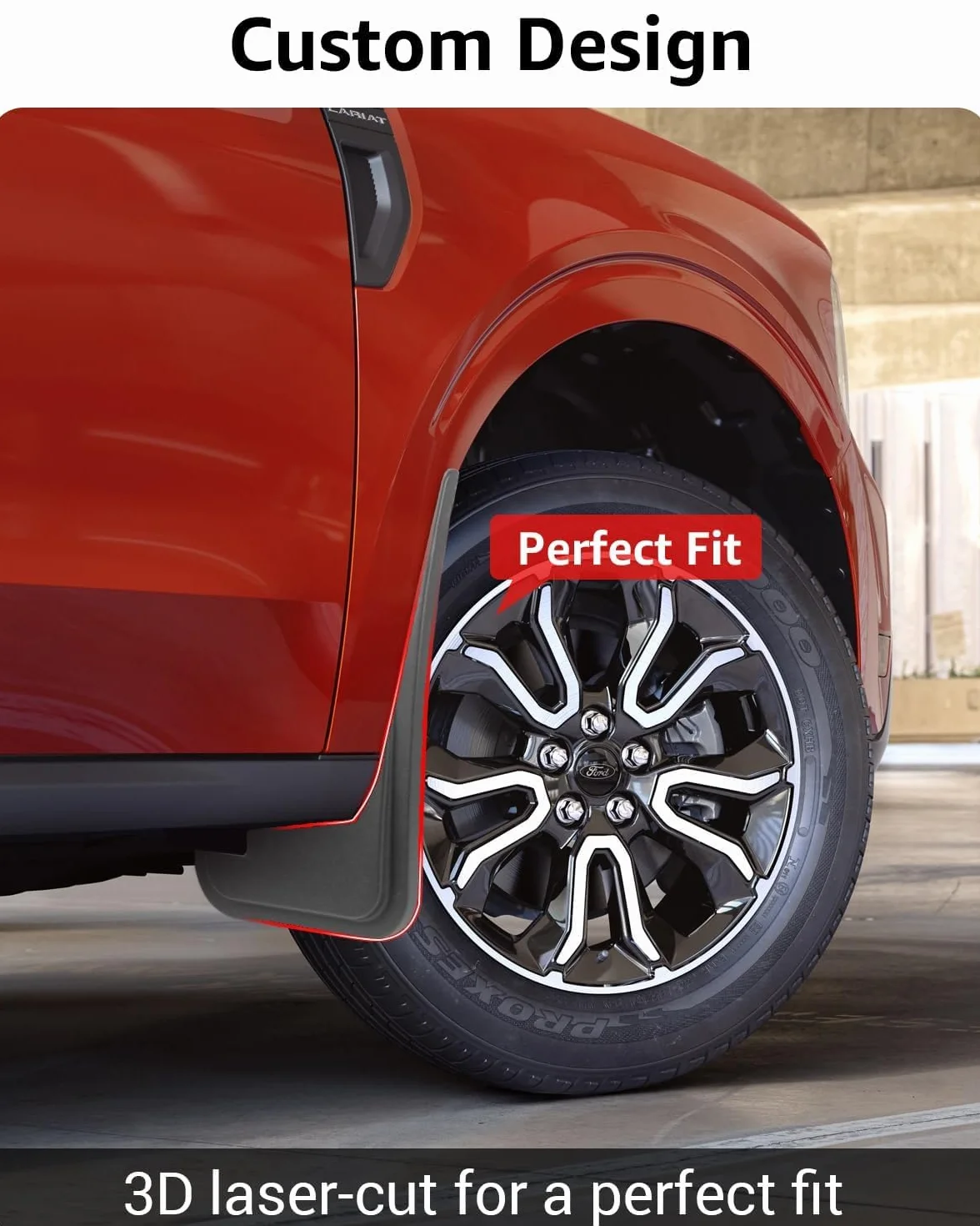 Ecarzo Błotniki do 2022 2023 2024 Ford Maverick akcesoria, osłona na każdą pogodę, ochrona przed błotem, zestaw 4 szt