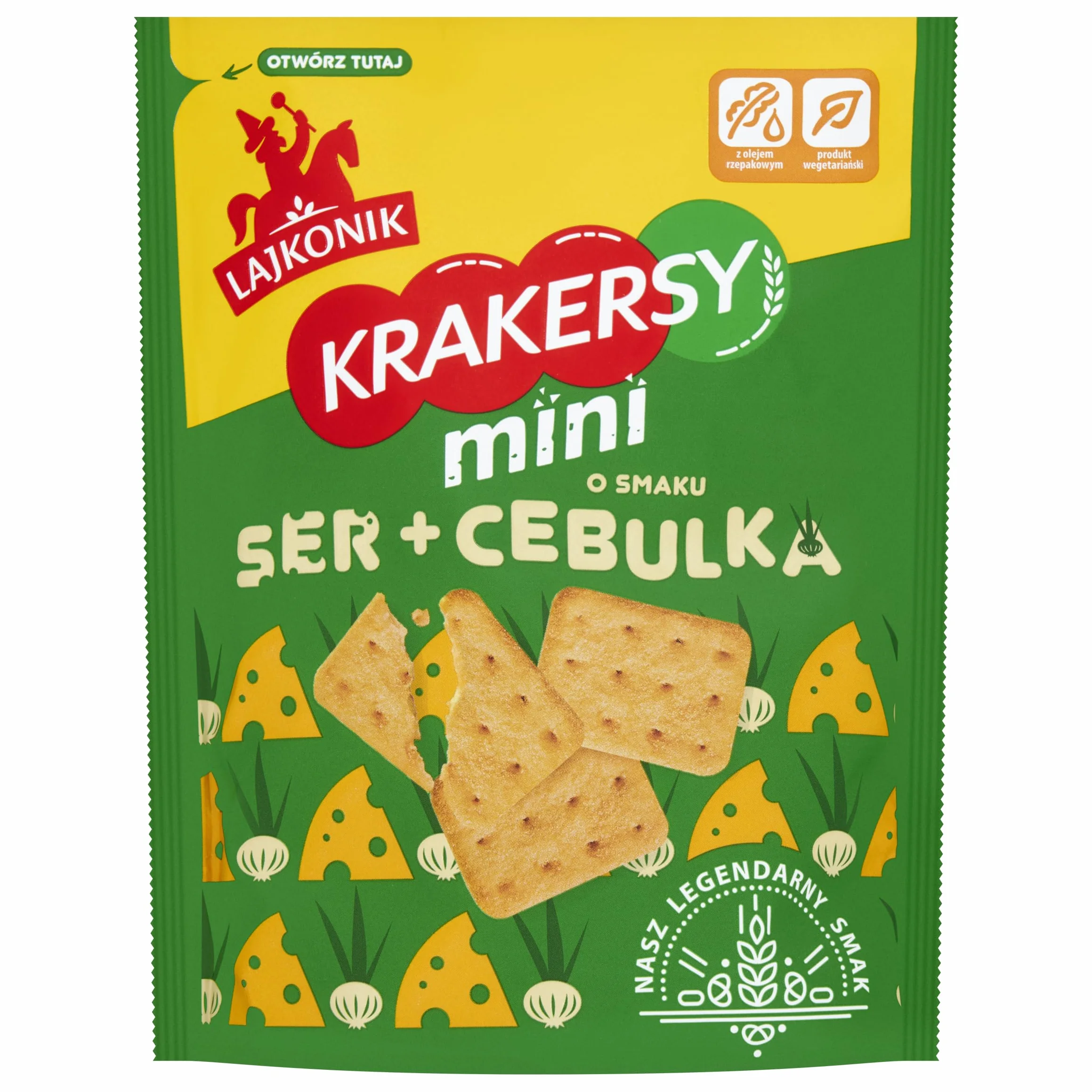 Lajkonik Krakersy mini ser i cebulka 100 g