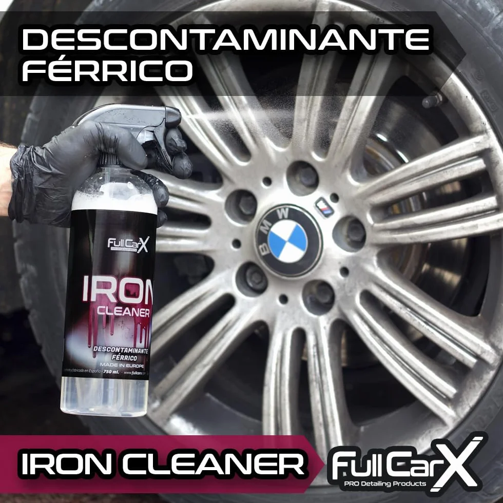 FULLCARX Żelazny środek czyszczący 750 ml do felg samochodowych, neutralne pH odkażacz