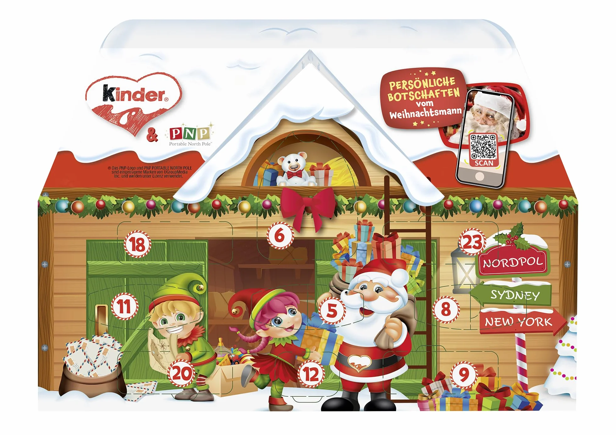 KINDER MIX 3190 Domowy kalendarz adwentowy 3D 234 g