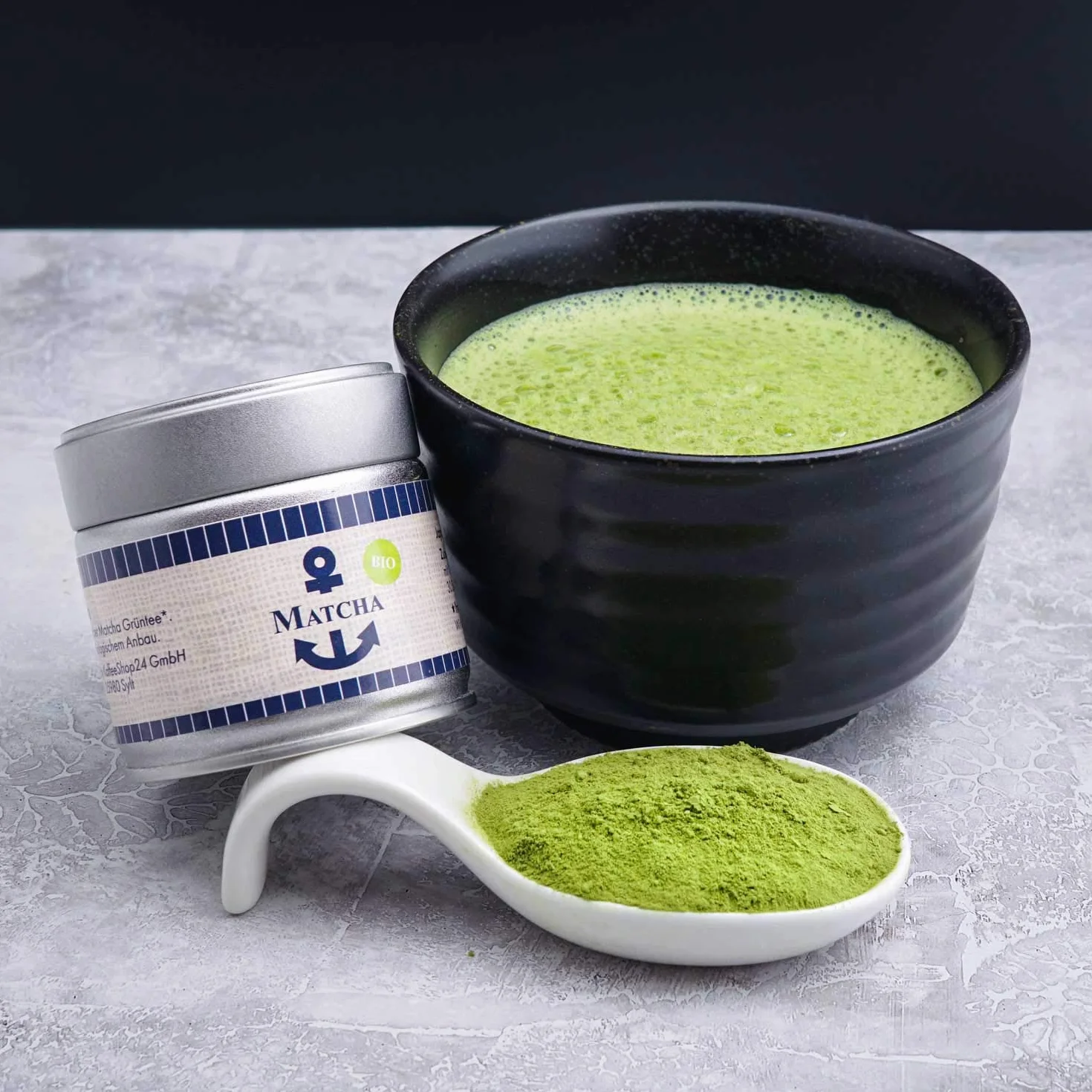 Bio matcha w proszku, herbata z Japonii, herbata w proszku w puszce 30 g, słodko-łagodna, nadaje się do matcha latte, smoothies i do gotowania, bez pestycydów, naturalnie wegańska, zielona herbata