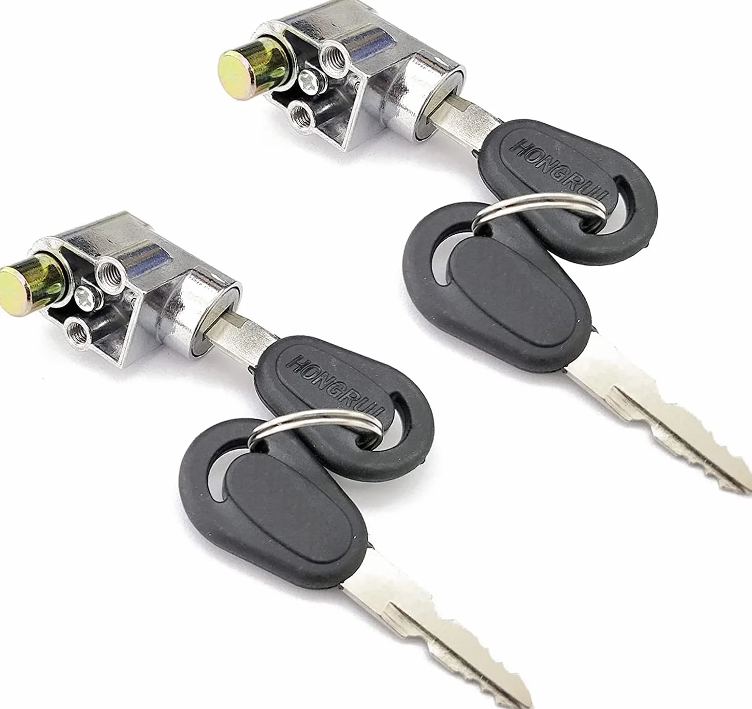 2x Motocykl E-bike Elektroniczny rower Skuter Cylindr Blokada Cylindrów Przełącznik zapłonowy Anti-Theft Safety Lock z 4-klawiszami