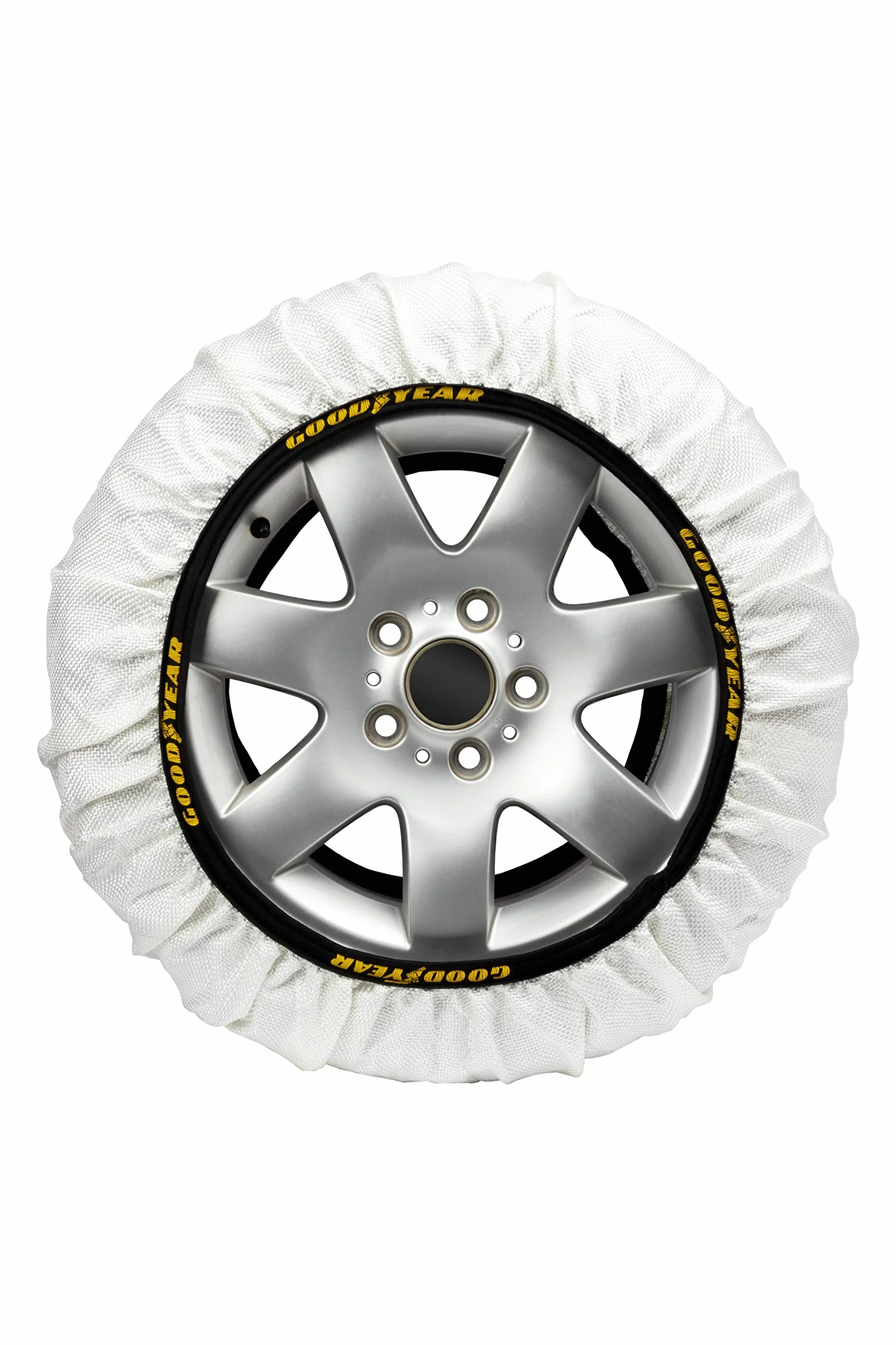 Goodyear Zestaw 2 Tekstylnych Łańcuchów Śniegowych do Samochodów Goodyear Snow & Road, Rozmiar XL