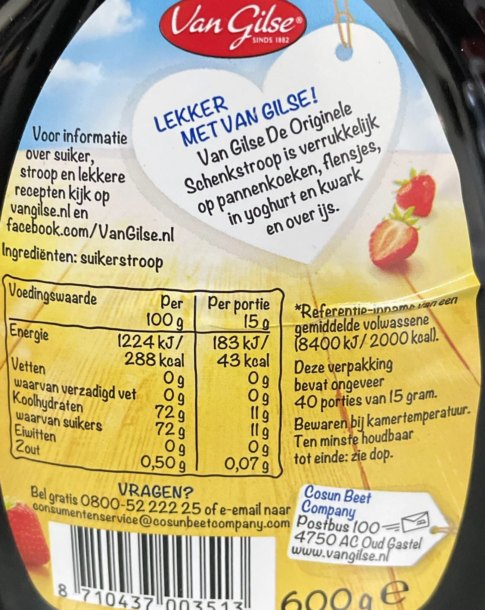 van Gilse Van Gilse delikatny klasyczny syrop - 500 ml