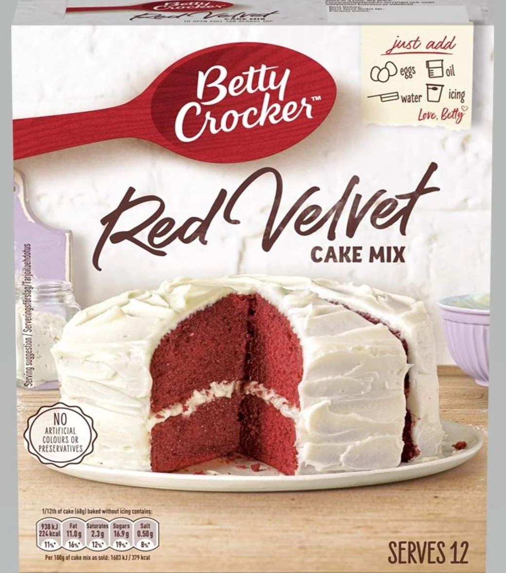 Betty Crocker Red Velvet Cake Mix 425 g - mieszanka do pieczenia