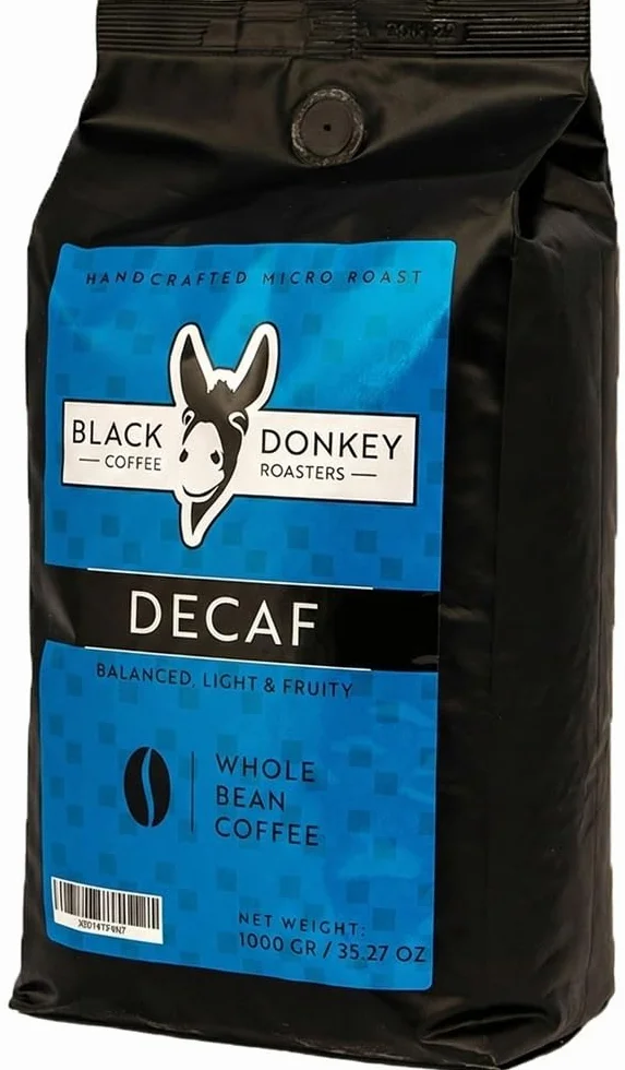 Black Donkey BEZKOFEINOWEJ Ziarna Kawy 1Kg