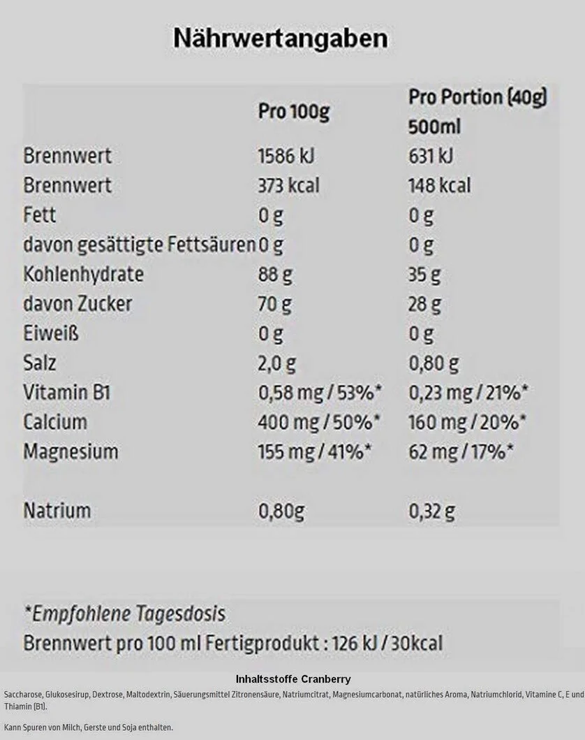 Isostar Hydrate & Perform Iso Drink – 400 g izotonicznego proszku do napojów – proszek elektrolitowy do wspierania sportowej wydajności – żuraberry + butelka 0,5 litra