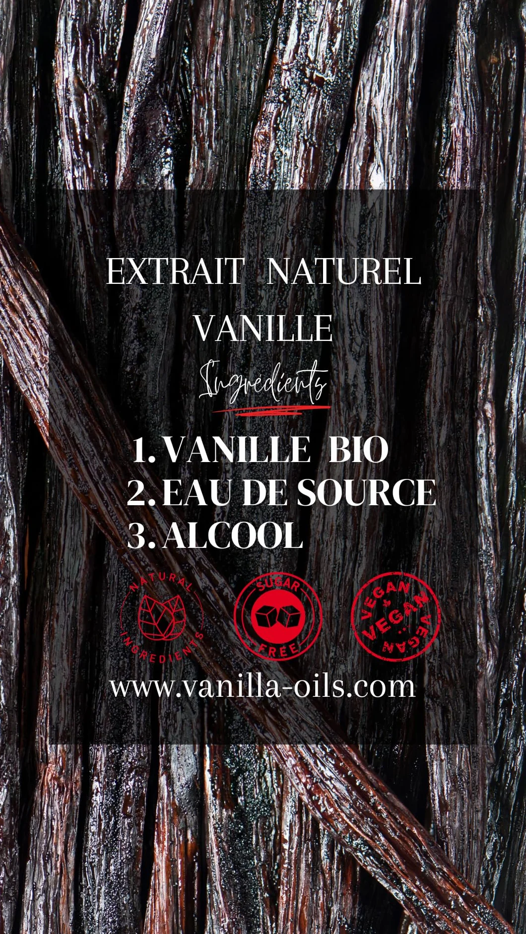NATURALNY EKSTRAKT Z WANILII Bourbon 1L X1 - Bez cukru - 400g/L - Jakość Pro - Gotowanie i Pieczenie - Pochodzenie Madagaskaru - Francuska firma