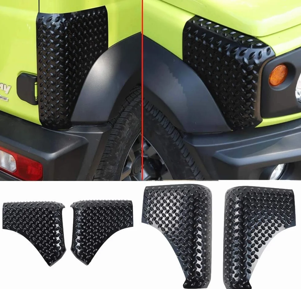 Przednia + tylna osłona pokrywy ABS, osłona na okap samochodowy, pancerz karoserii, ochrona narożników do Suzuki Jimny JB64 JB74 2019-2024