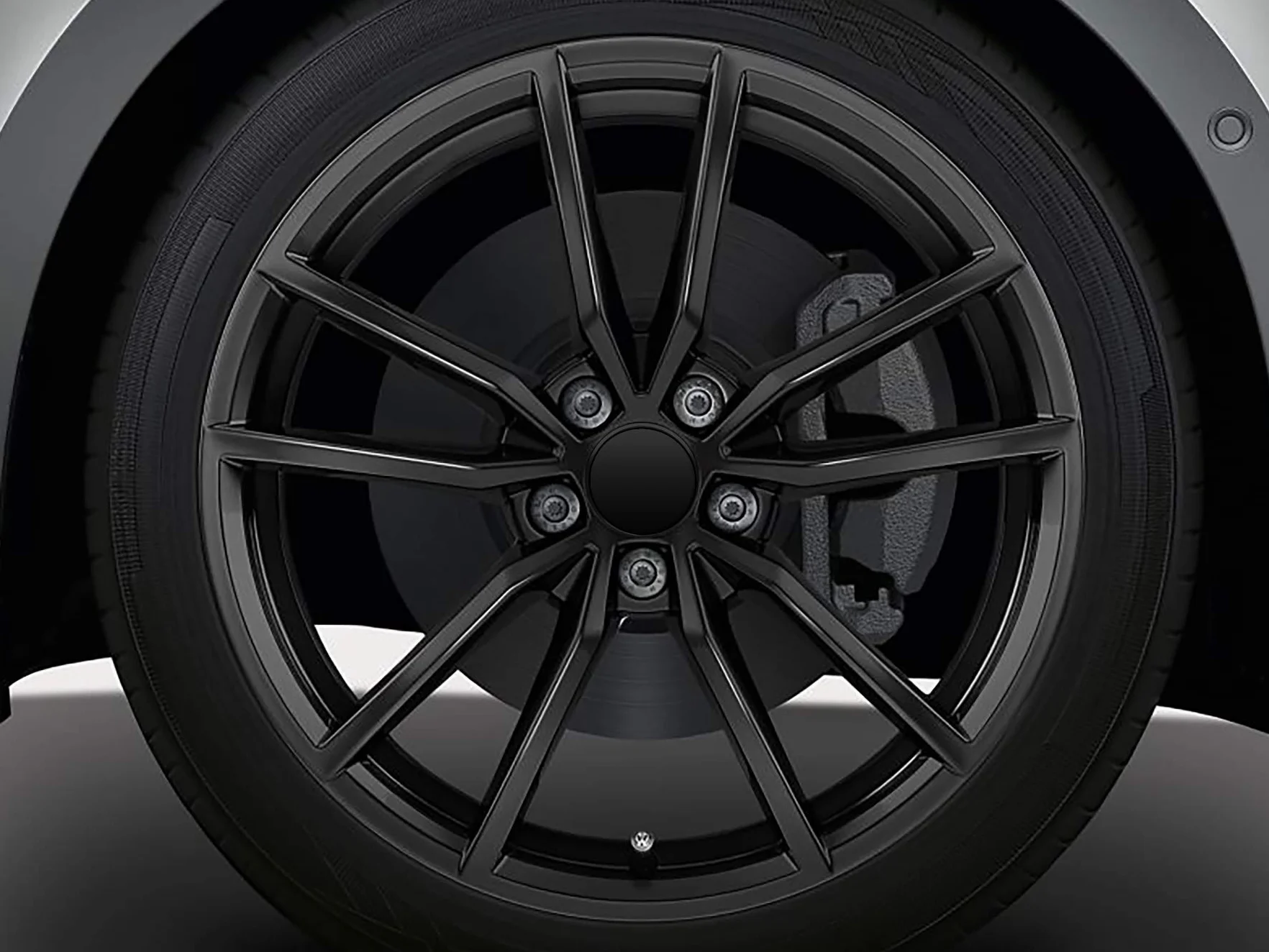 Zestaw 4 zaślepek do felg 60 mm czarne uniwersalne do tuningu