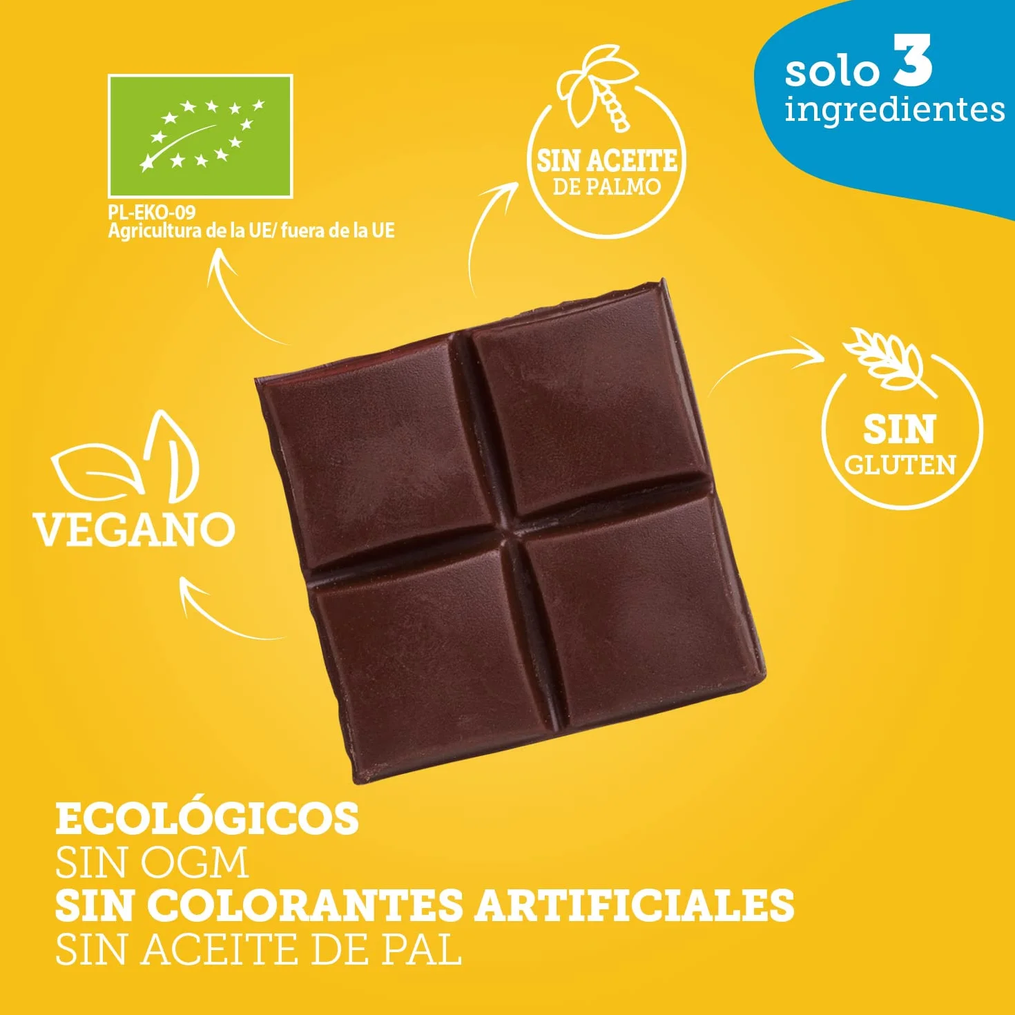 SUPER FUDGIO czekolada słodzona daktylami - bez glutenu - 10x80g