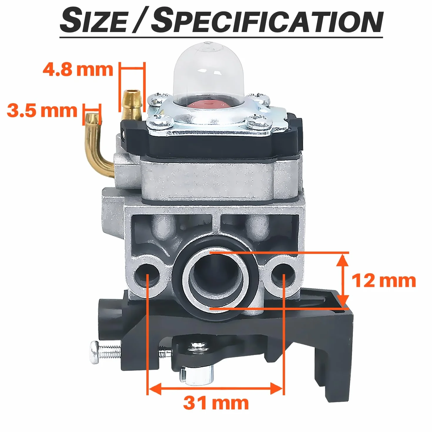 Gaźnik do Honda GX25 GX35 UMS425E UMK425E UMK435E HHB25 FG110 Silnik, JRISBO Części do Podkaszarki i Dmuchawy do Liści Zestaw Gaźników z Uszczelkami, Świeca Zapłonowa, Filtr