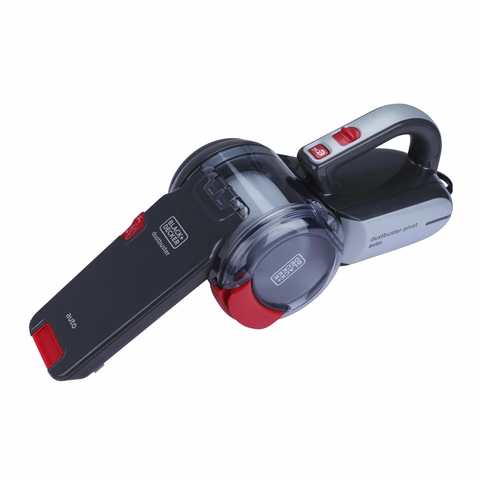 Black & Decker, Odkurzacz samochodowy 12V Pivot, akcesoria, torba, PV1200AV-XJ
