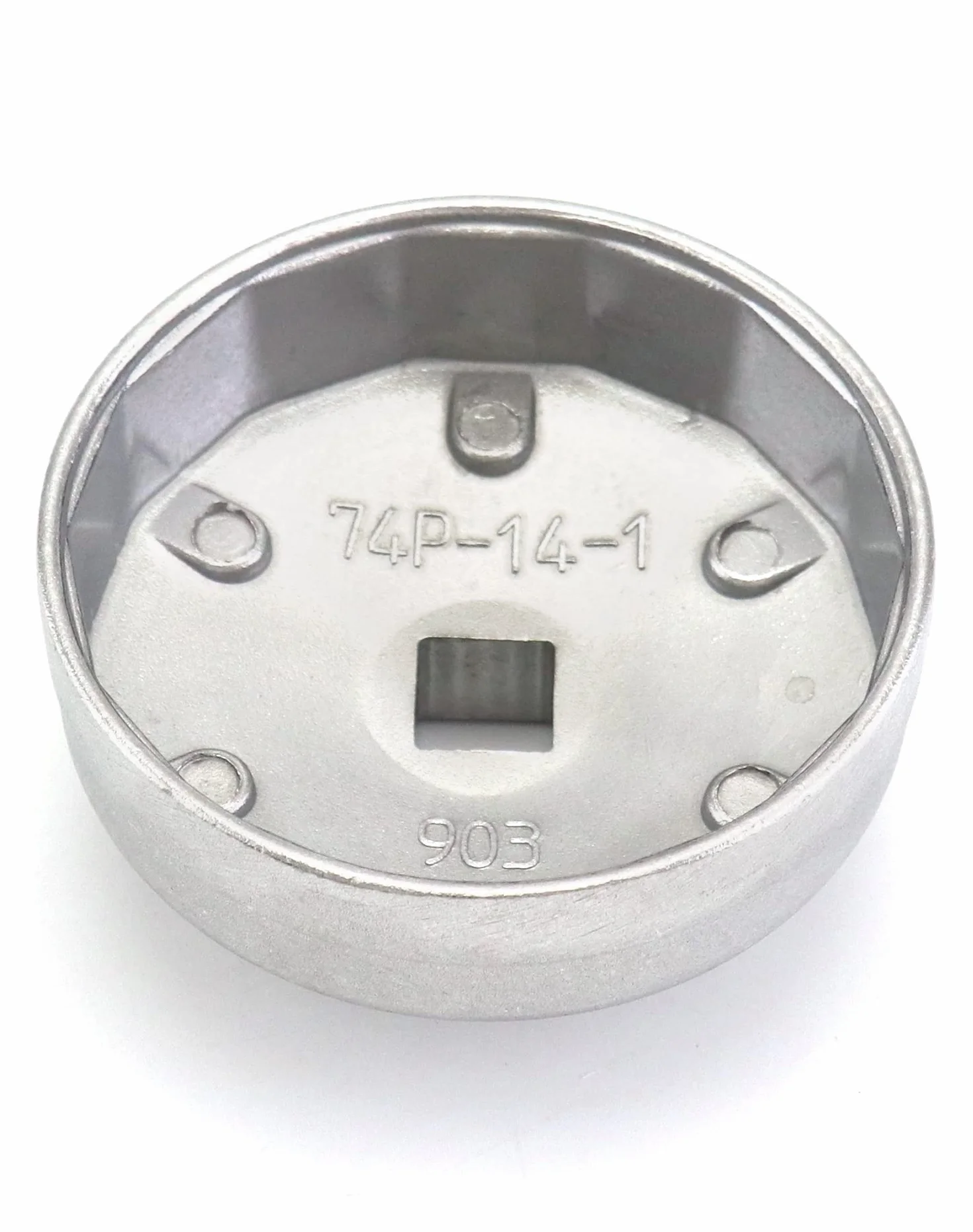 QWORK® Klucz do filtra oleju Ø74mm z 14 rowkami Klucz do filtra oleju ze stopu aluminium Narzędzie do filtra oleju Nadaje się do Audi BMW Opel Passat VW Santana