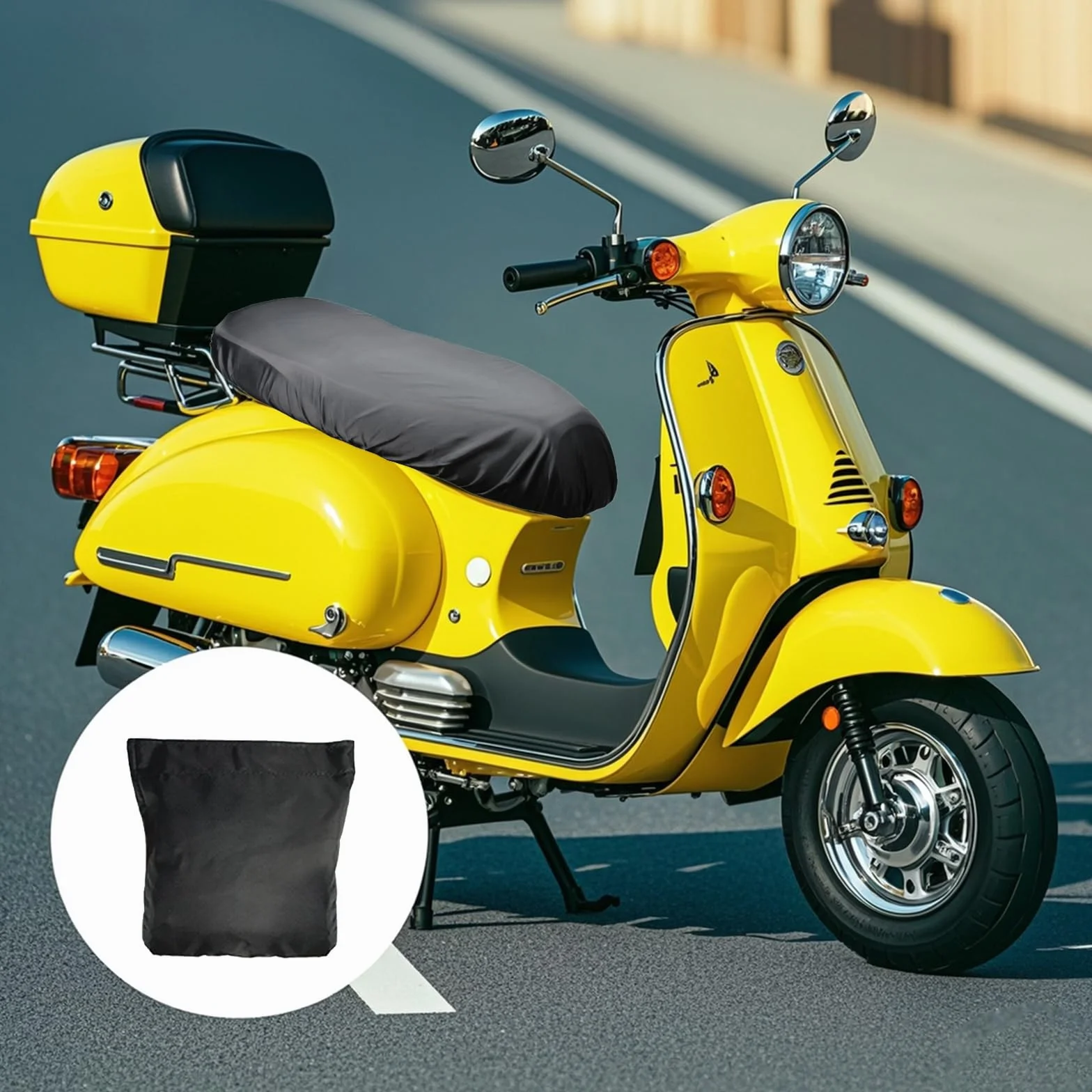 Pokrowce na siedzenia motocyklowe, wodoodporne, ochrona przed słońcem, izolacja cieplna, pyłoszczelna, elastyczna tkanina Oxford, pokrowce na siedzenia do motocykli, skuterów