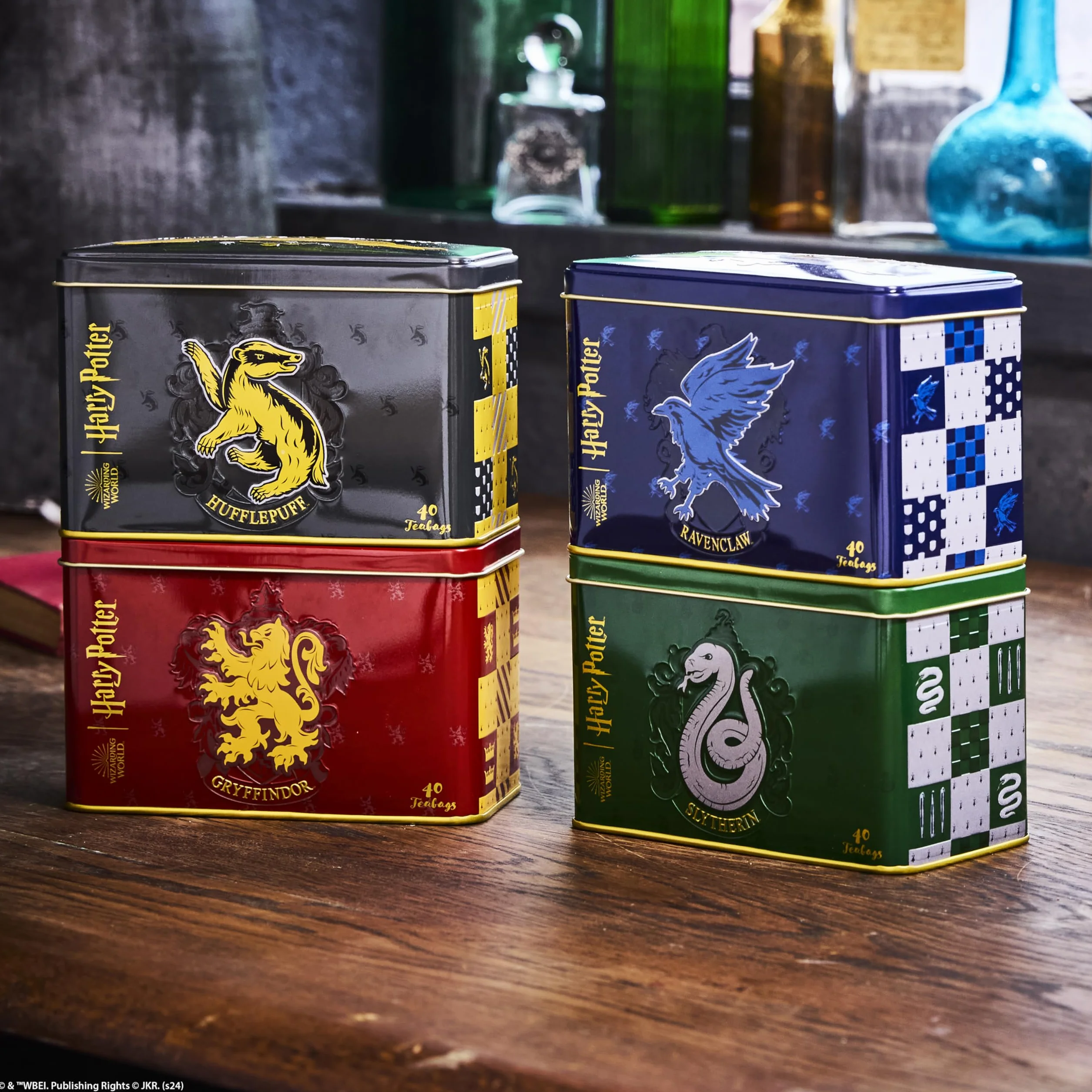 Oficjalny pojemnik na herbatę Harry Potter Hufflepuff 40 torebek angielskiej herbaty