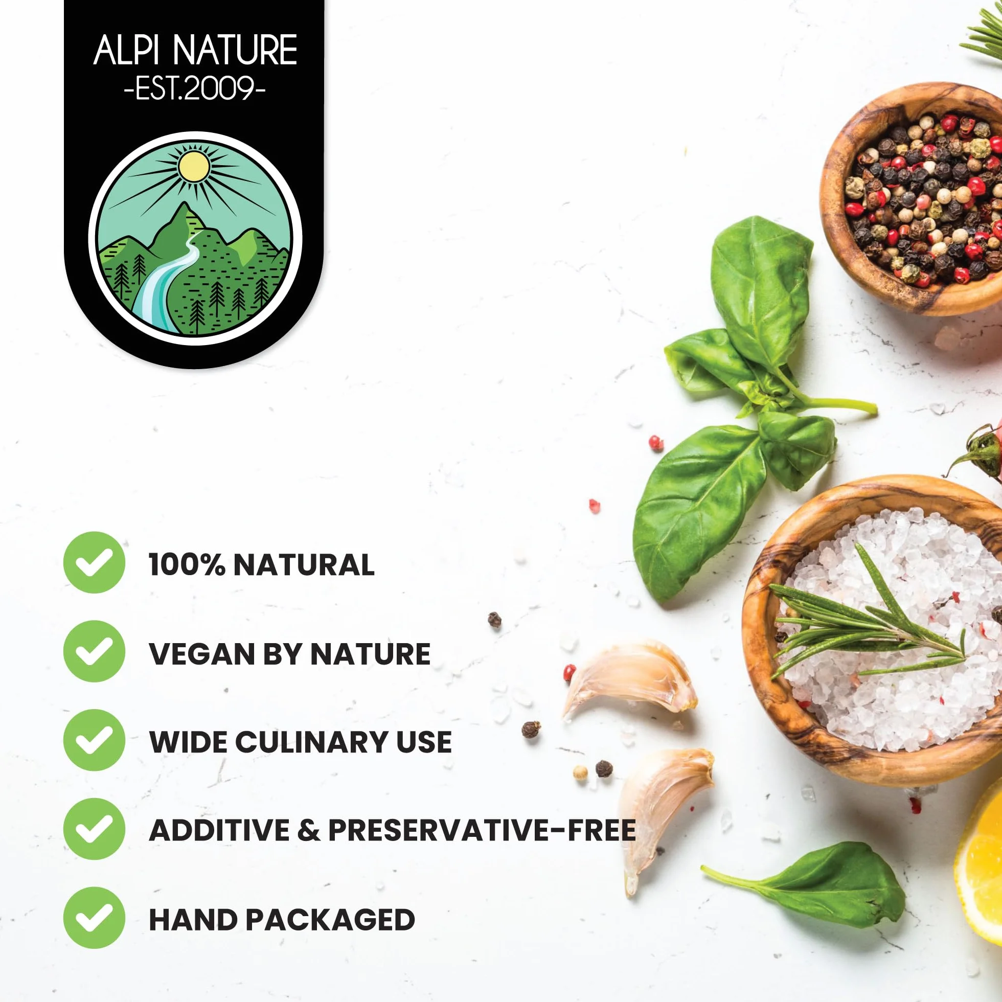 Alpi Nature Czarny Pieprz Całe Ziarna 1kg