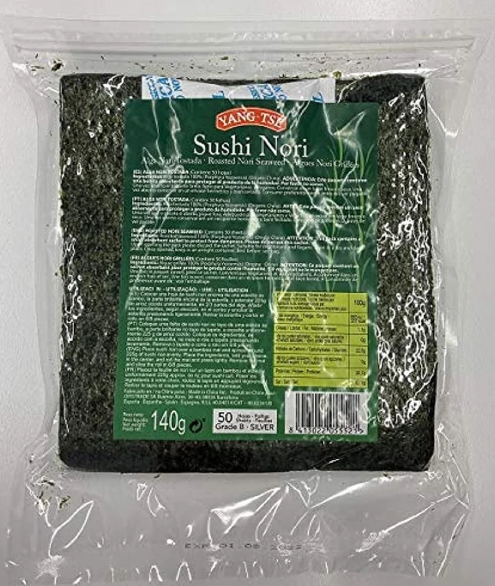 Yang-Tse Liść wodorostów do sushi, 50 arkuszy