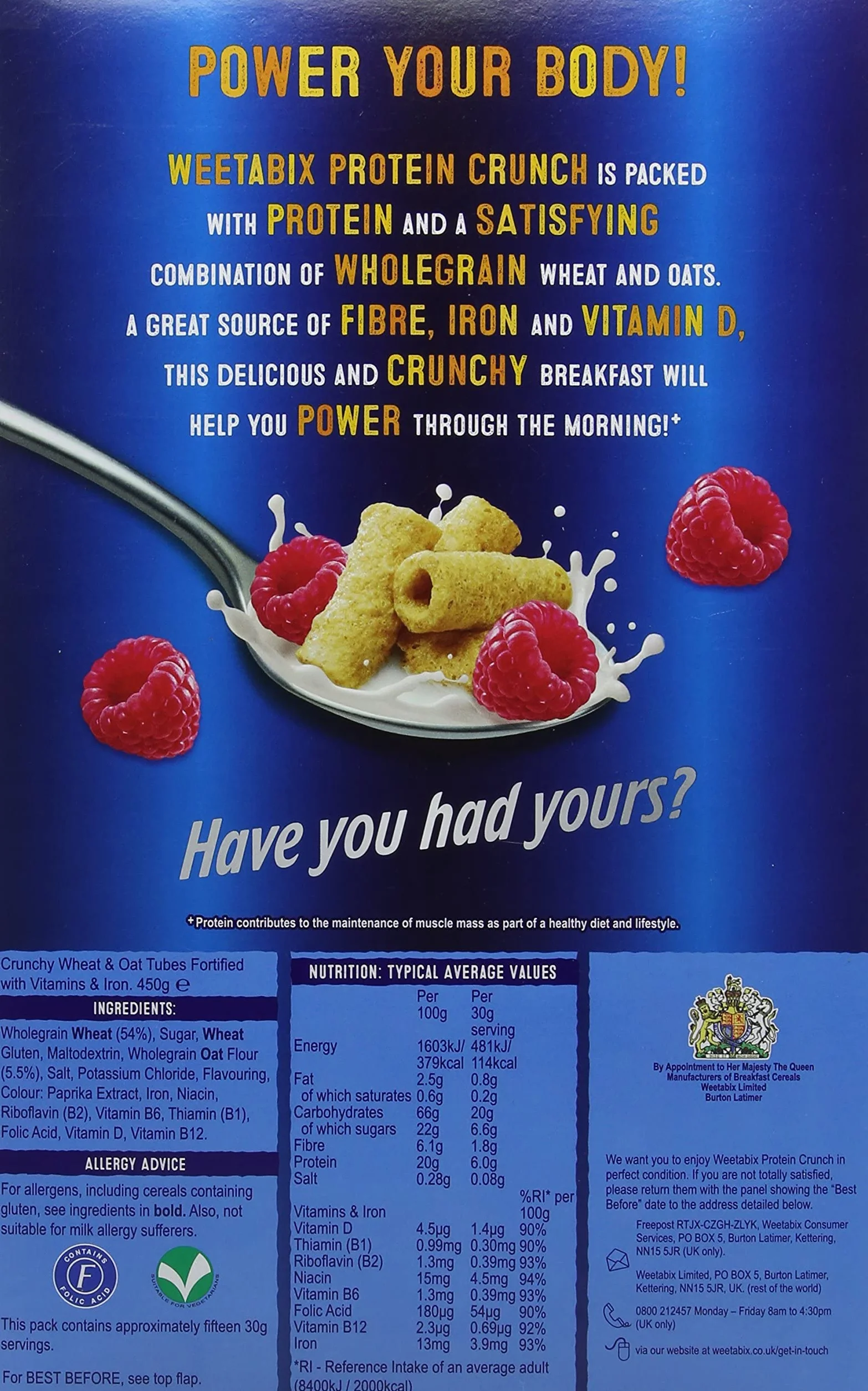 Weetabix Płatki zbożowe proteinowe, 450 g