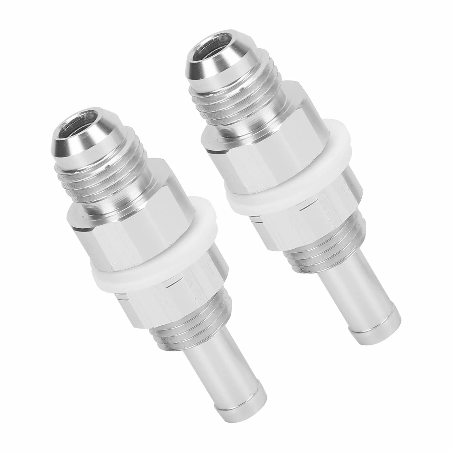 Adapter króćca do węża, 2 szt. AN6-5/16 króciec do węża, aluminiowa złączka zbiornika pompy paliwa do gumowych plastikowych nylonowych przewodów paliwowych