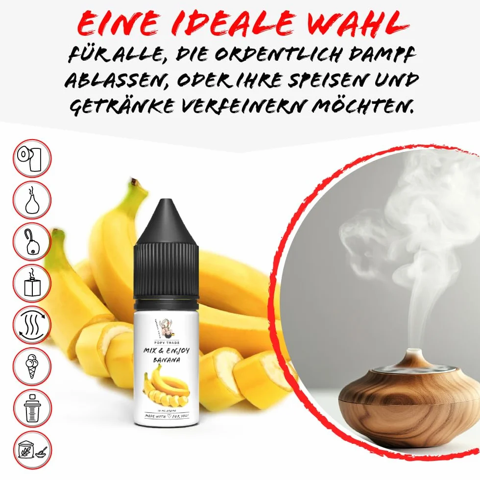 POPY TRADE Overdosed Aroma 10 ml Banana do atomizerów wytwornic mgły dyfuzorów