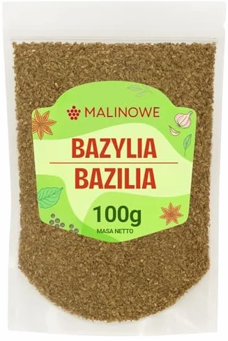 Malinowe BAZYLIA SUSZONA LIŚĆ 100g Aromatyczna Przyprawa Doskonała