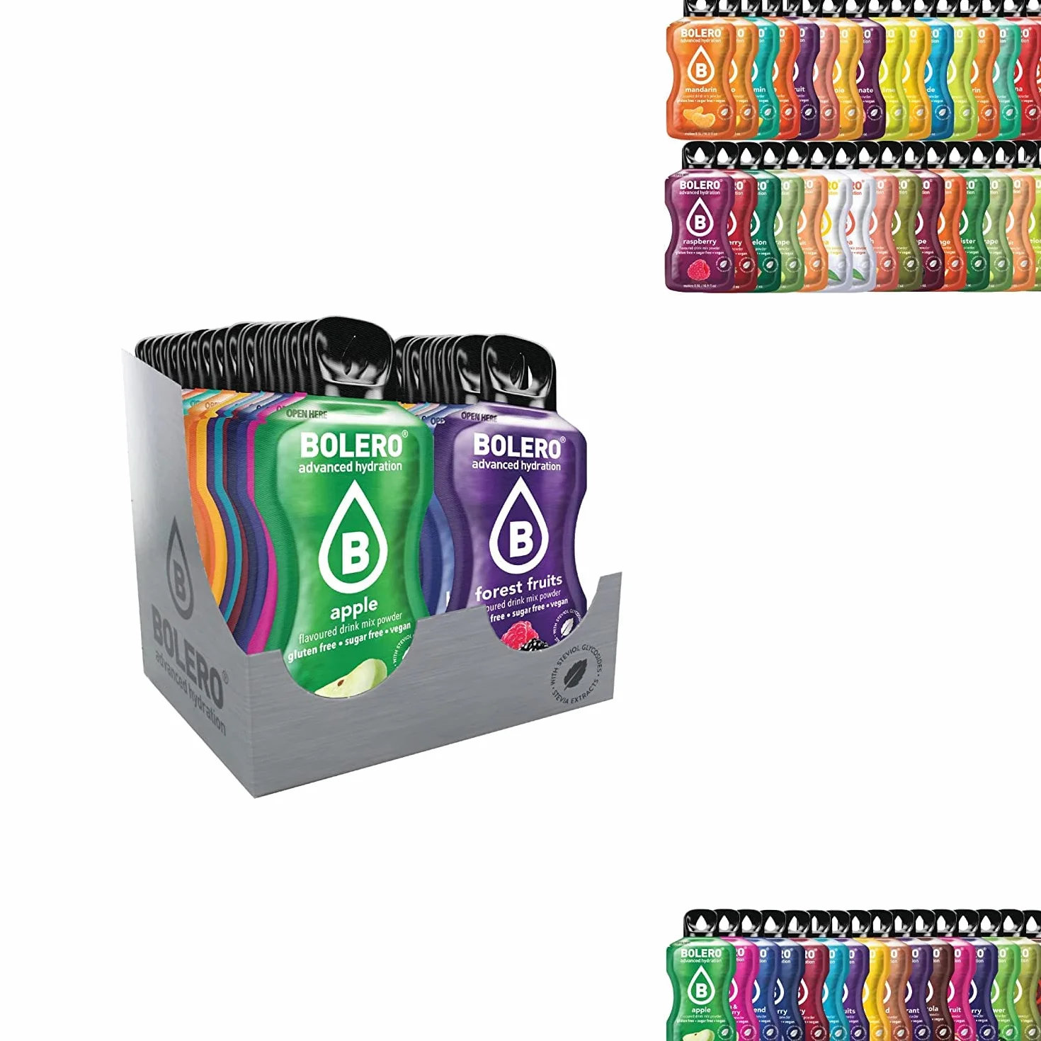 Bolero STICKS MIX 74x3g napój w proszku bez cukru słodzony stewią witamina C dla diabetyków