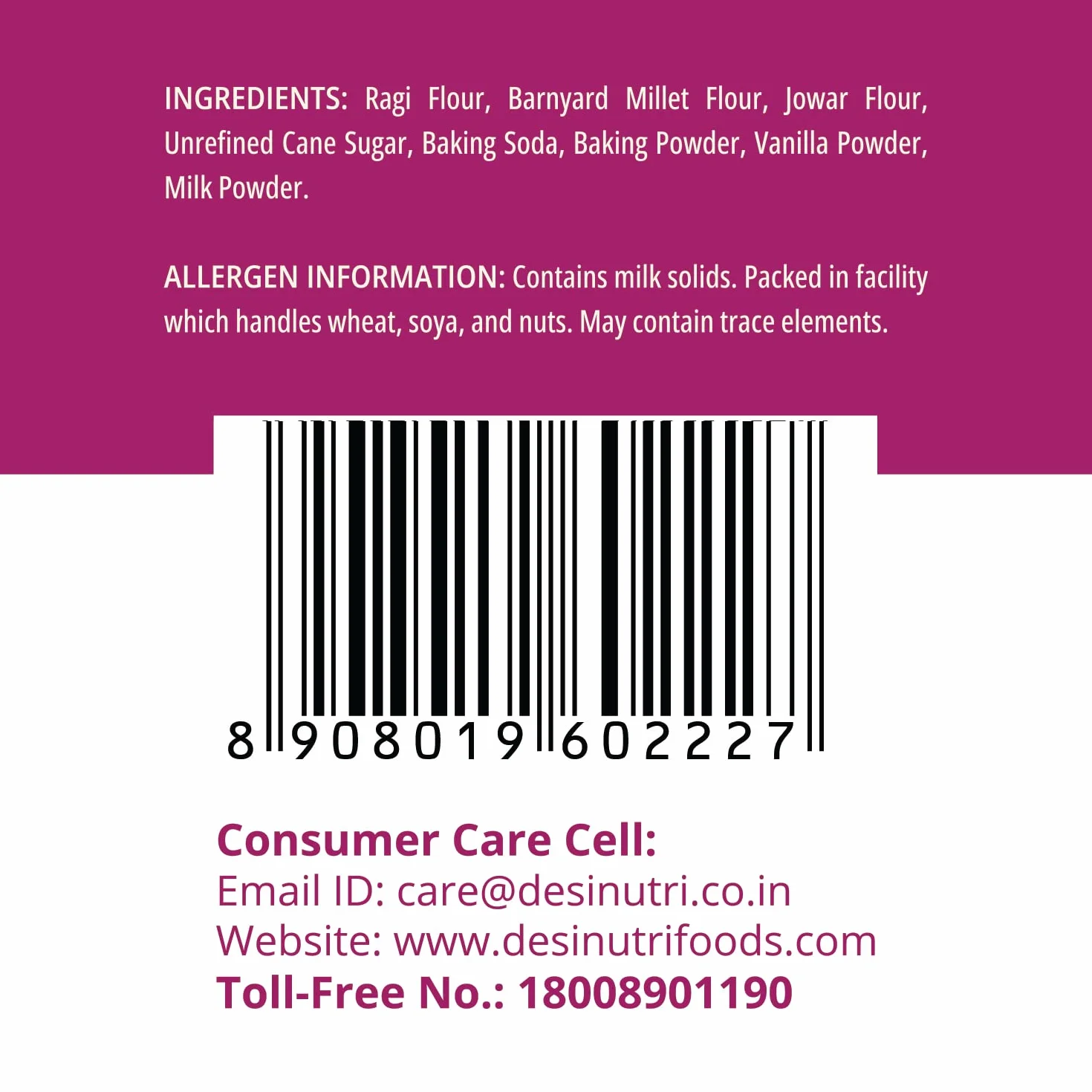 Multi Millet Pancake & Waffle Mix 170 g Rich in Iron and Calcium