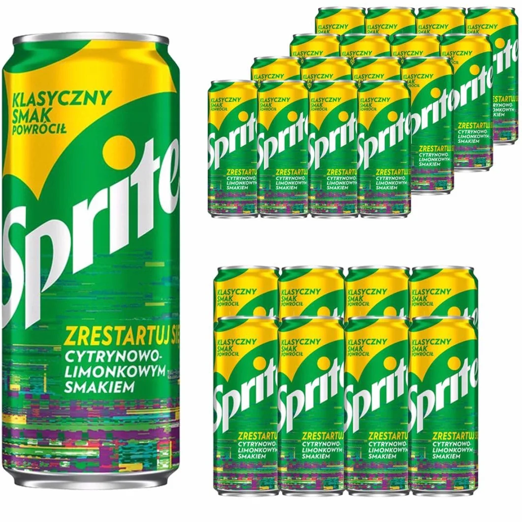 Sprite Napój gazowany 330 ml x 24 sztuk