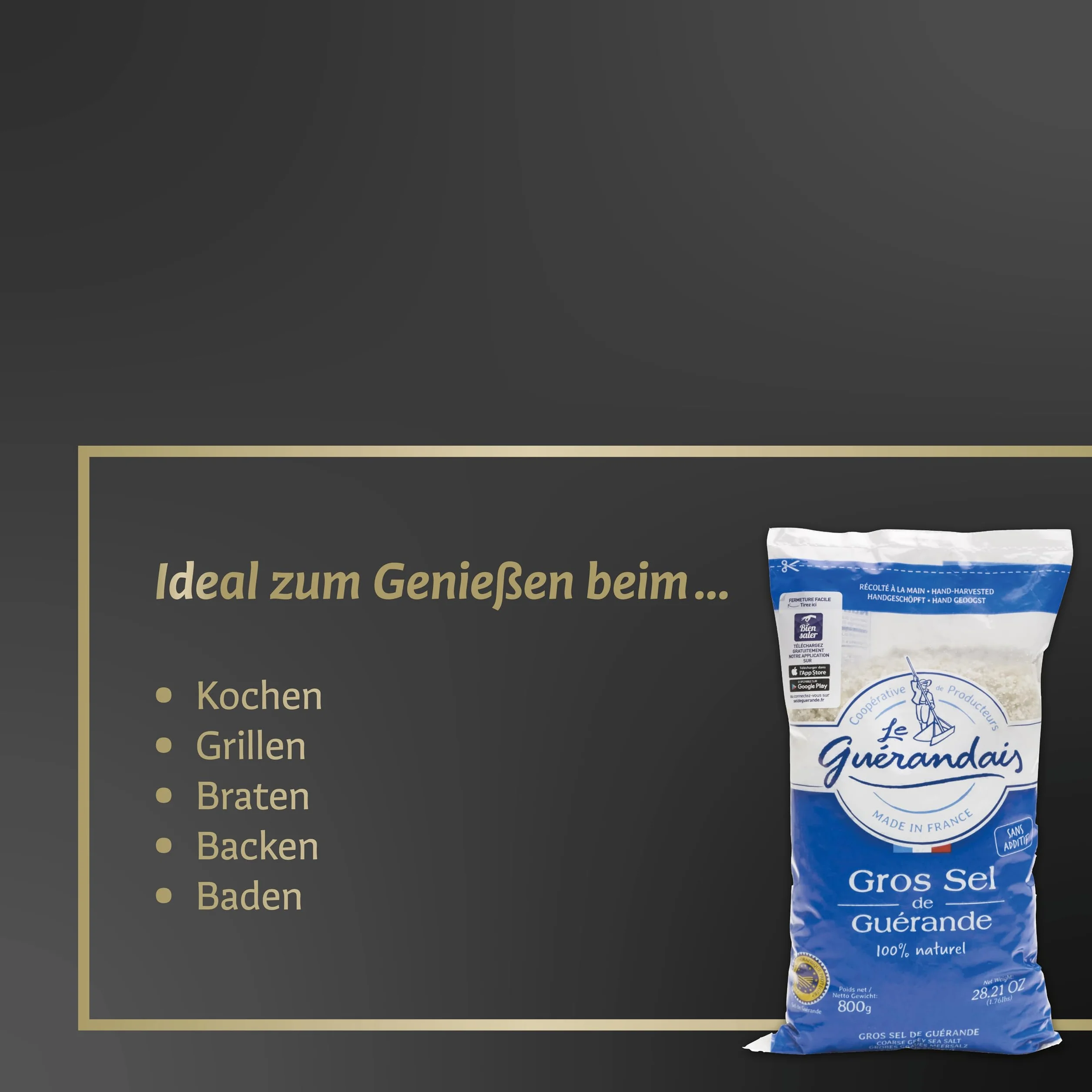 Le Guer Andais Sól Morska Gruba 800 g