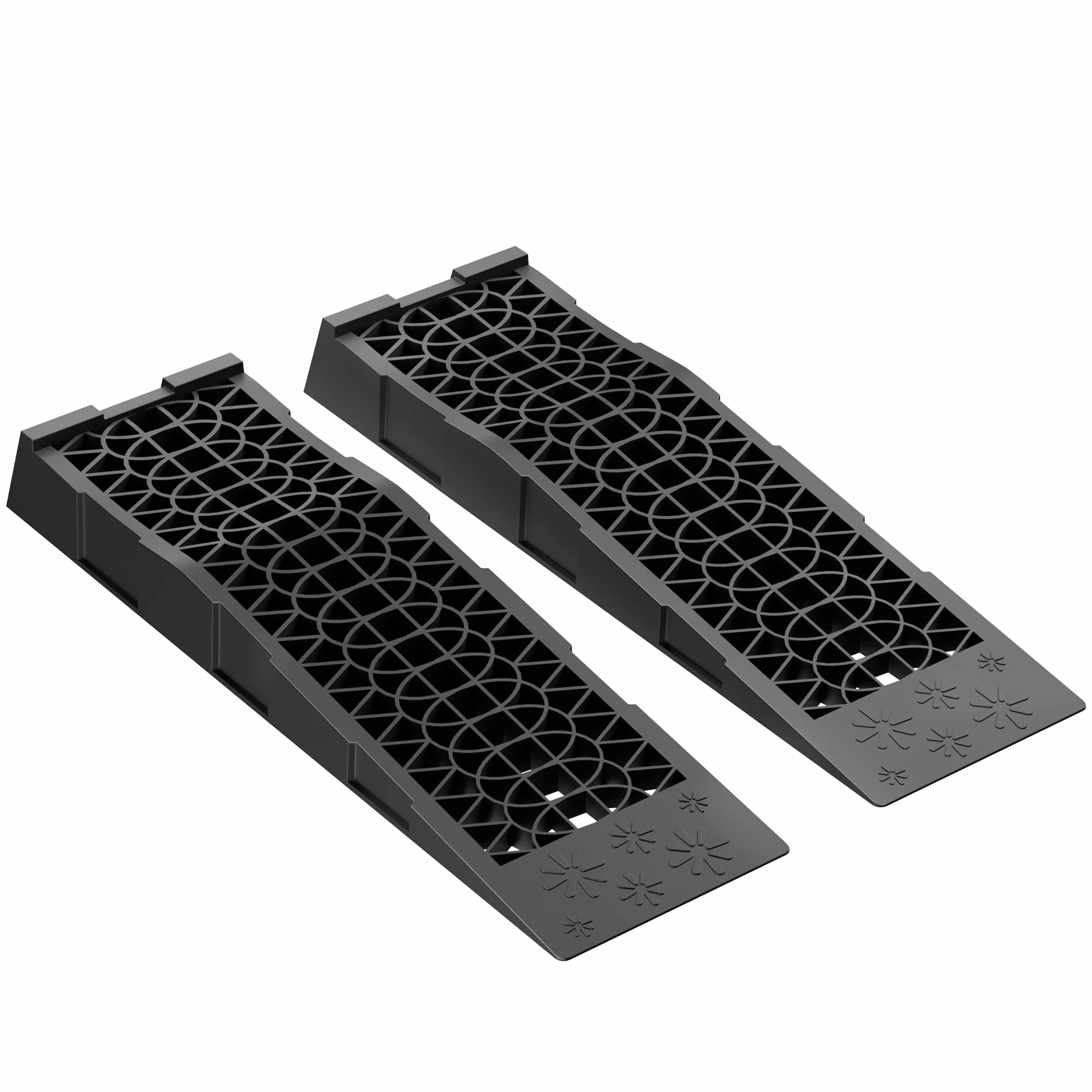 ‌XPOtool 2x Rampa wjazdowa 700x200x78mm bardzo płaska rampa samochodowa z tworzywa sztucznego do 3t