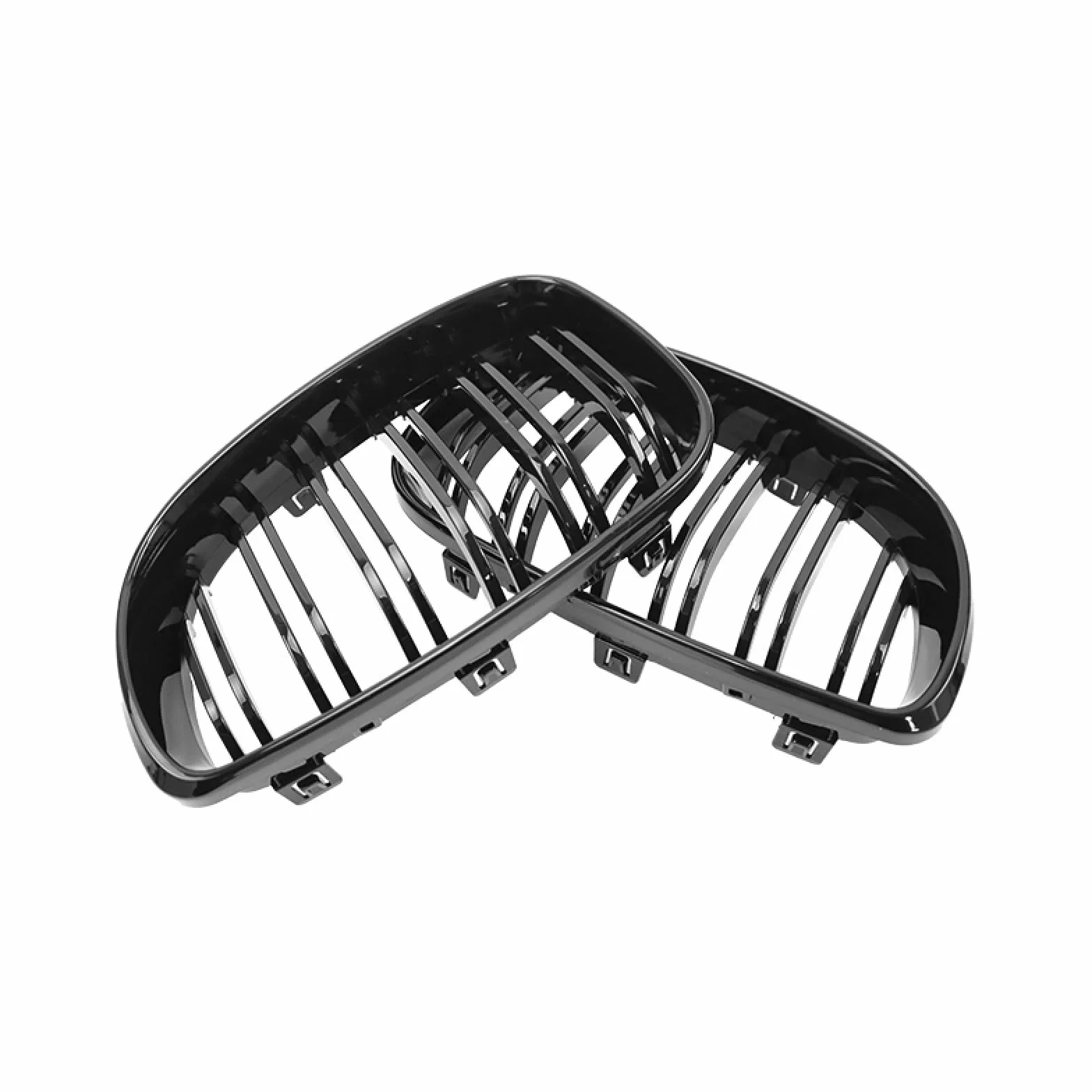 E81 E82 grill chłodnicy do BMW serii 1 E81 E82 E87 E88 120I 128I 130I 135I LCL grill 2008-2011 nerki podwójna listwa sportowa połysk czarny