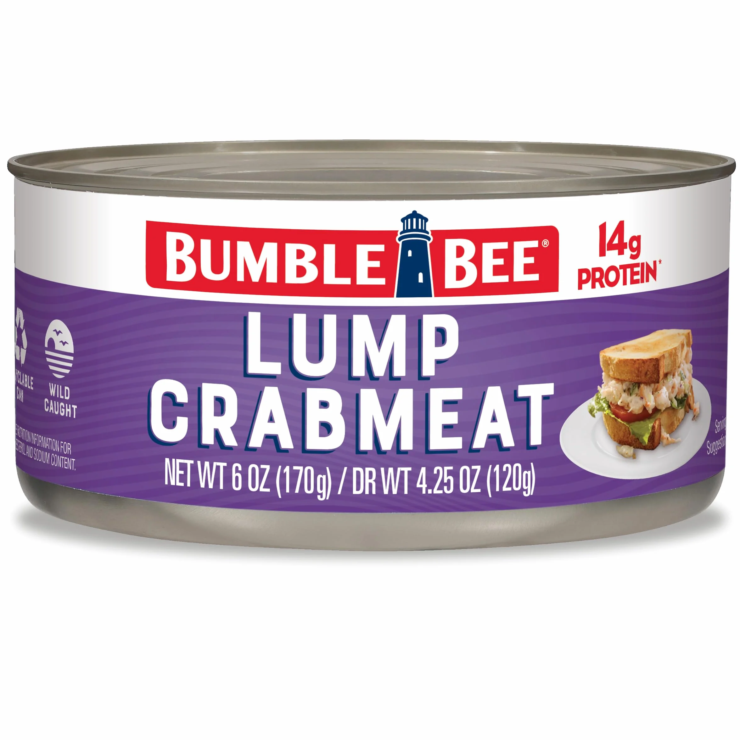 Bumble Bee Grudkowe mięso kraba 170 g puszka dzikie złowione małe kawałki