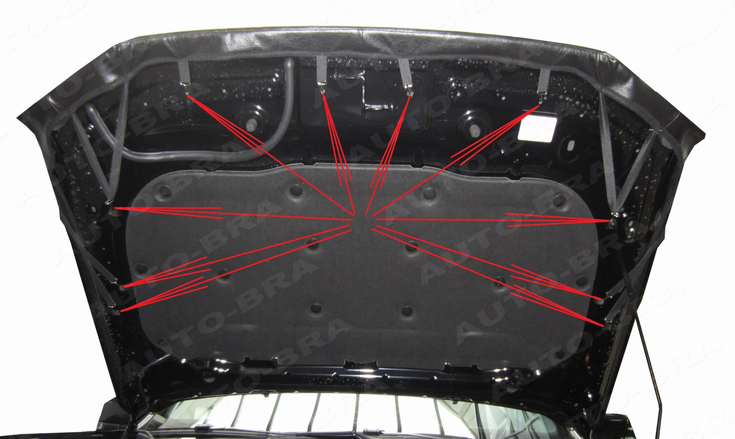 Auto-Bra AB3-00746 kompatybilny z Ford Ranger-Raptor od 2022 roku, osłona maski, ochrona przed uderzeniami kamieni, tuning Bonnet Bra