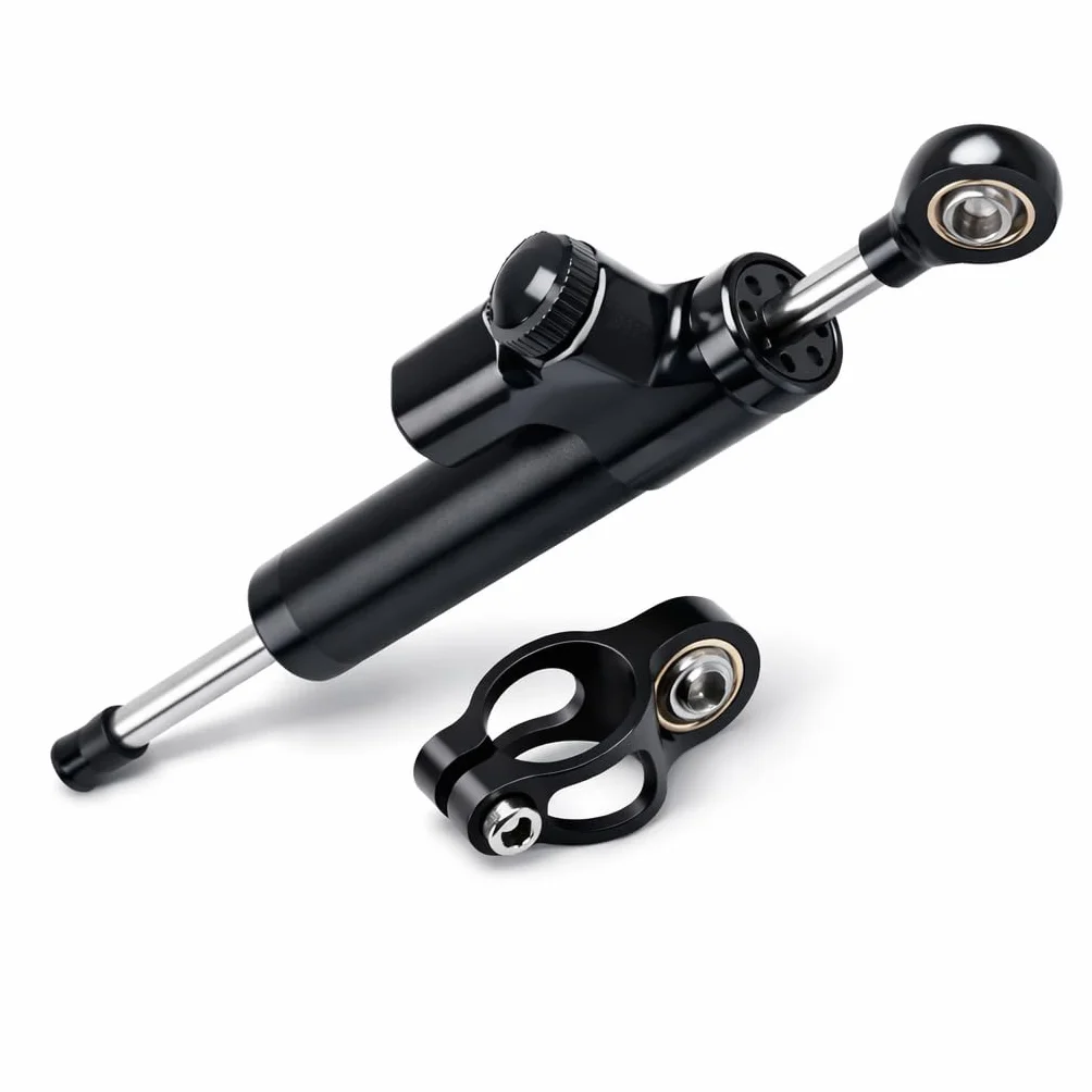 Uniwersalny amortyzator kierownicy motocykla CNC, amortyzator kierownicy motocykla, odwrócony stabilizator liniowy amortyzatora Keenso z uchwytem