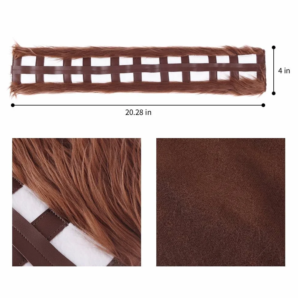 GNEGNI Star Wars Chewbacca Pasek Bezpieczeństwa z Osłoną na Ramię do Samochodu i Torby Ręcznej