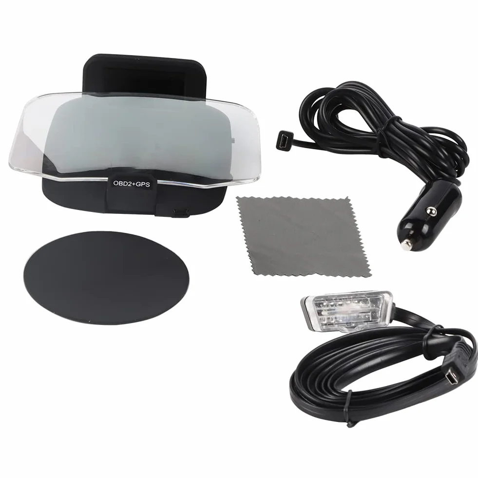 C1 OBD2 GPS LED OBD Car HUD Head Up System Prędkościomierza Zapewniający bezpieczniejszą jazdę z Alertami Ostrzegawczymi Kompatybilny ze Wszystkimi,Technologia pojazdów,GPS i bezpieczeństwo