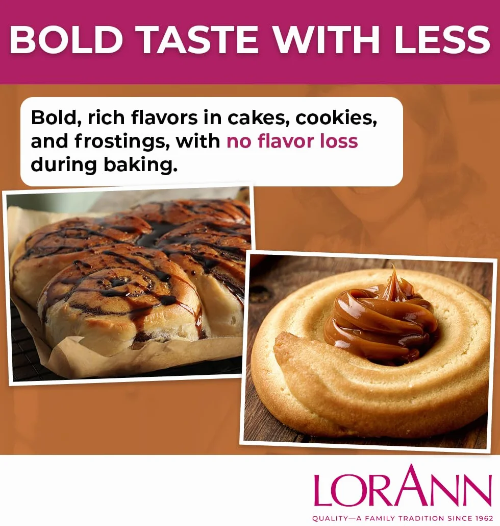 LorAnn Bakery Emulsions Natural & Artificial Flavor 4oz-Caramel - 0806-0735