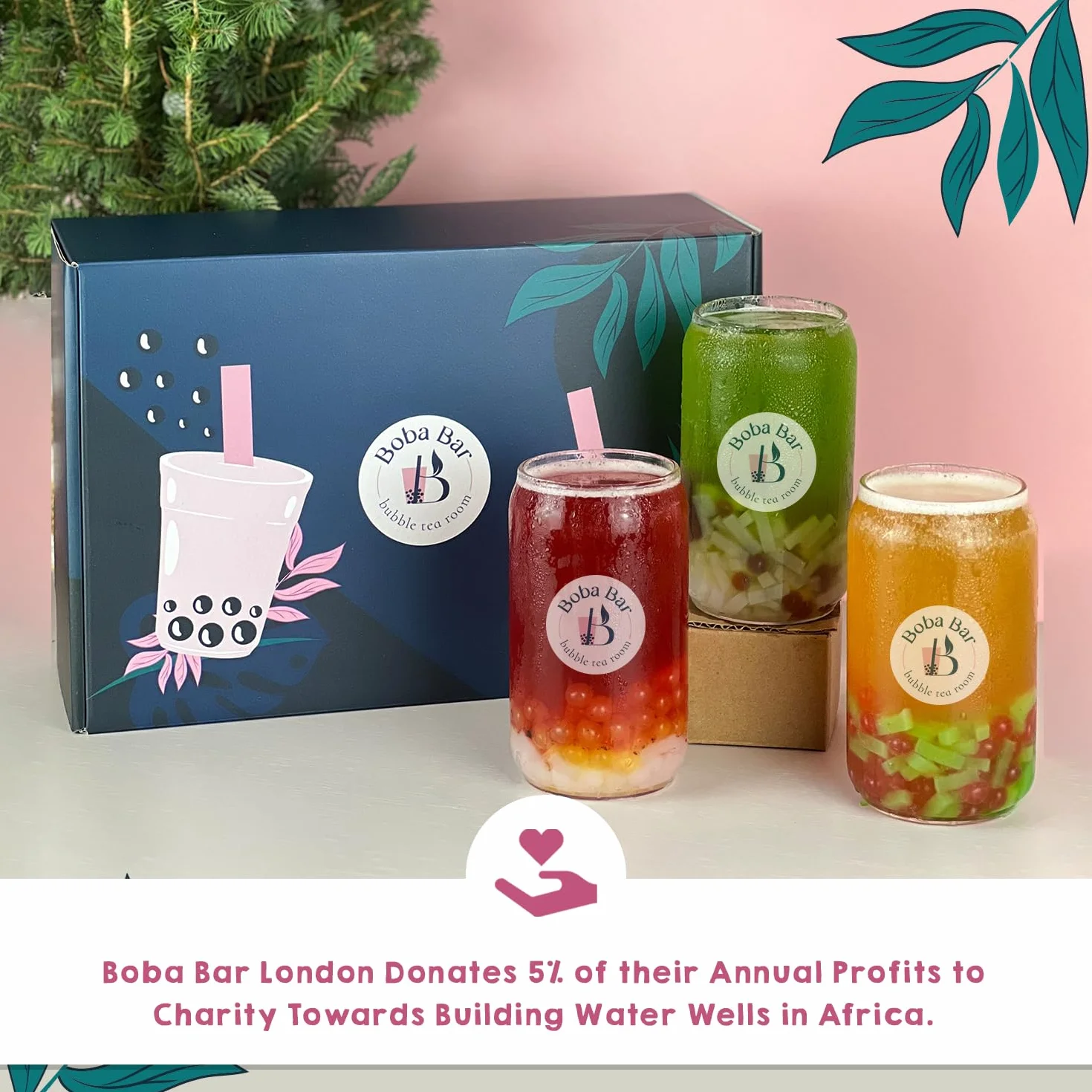 Egzotyczne Eskapady - Zestaw Owocowej Bubble Tea | 4 Smaki Herbat Owocowych | 4 - Popping Boba i dodatki do galaretek | Wegańskie i bezglutenowe (dla 4 osób) | Herbata bąbelkowa z perłami tapioki