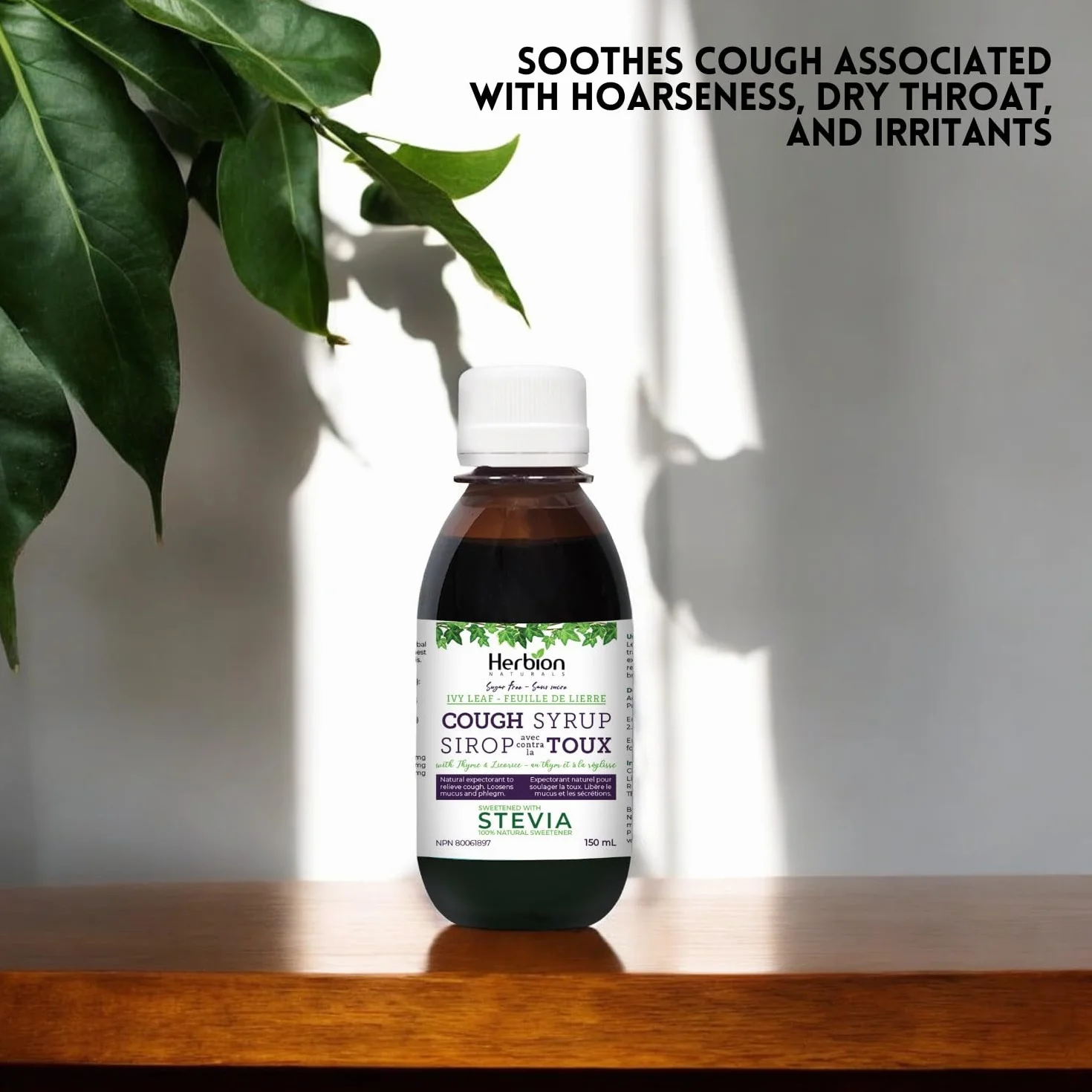 Herbion Natural Syrup tymiankowy syrop na kaszel 150 ml dla dorosłych i dzieci od 4 lat