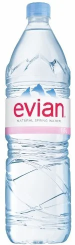 Evian Naturalna woda źródlana 1,5 litra opakowanie 12 szt.