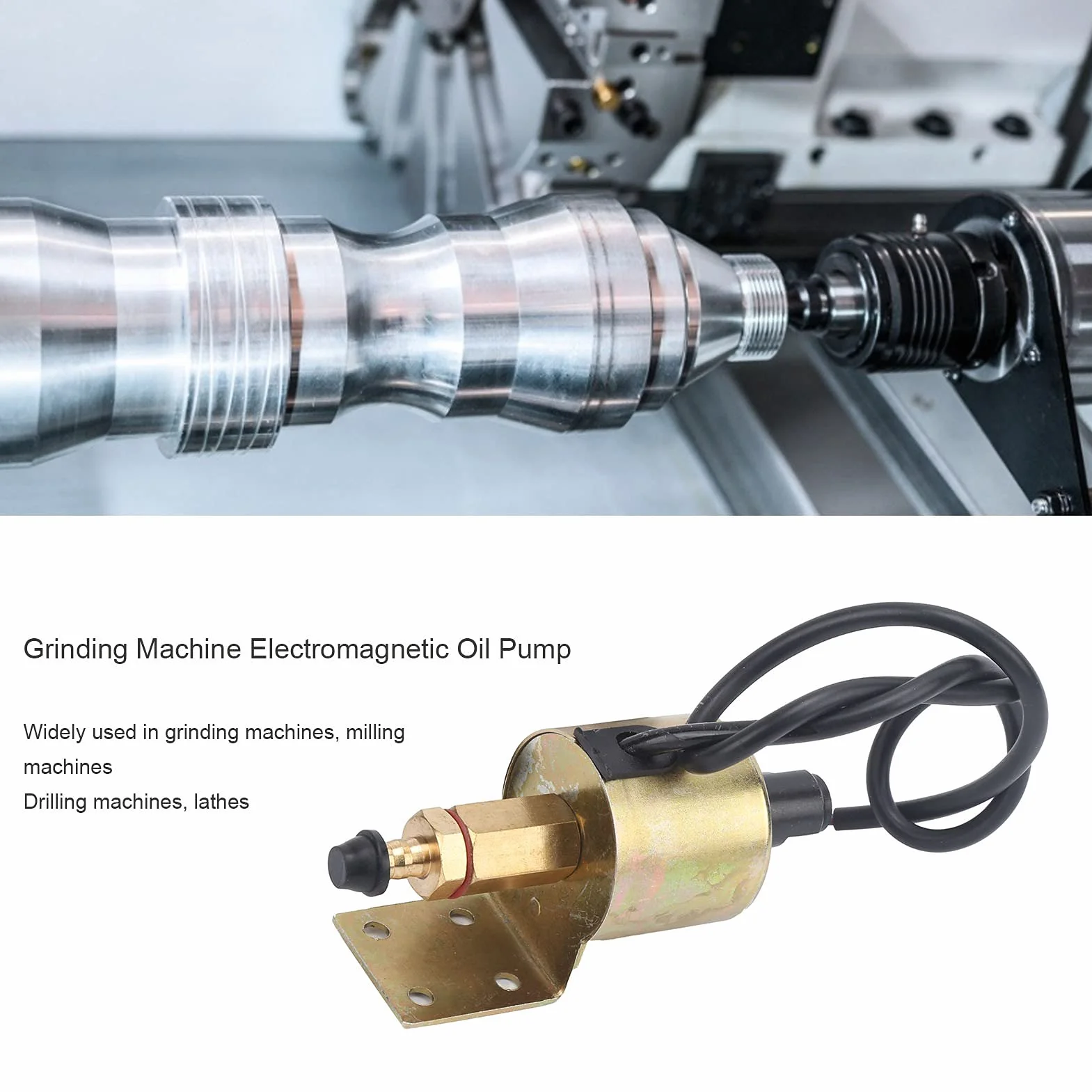 Automatyczna pompa oleju smarowego z filtrem, mini pompa systemu smarowania CNC 400-500cc/min, AC 220V elektromagnetyczna pompa smarowa do szlifierek, frezarek, tokarek wiertniczych