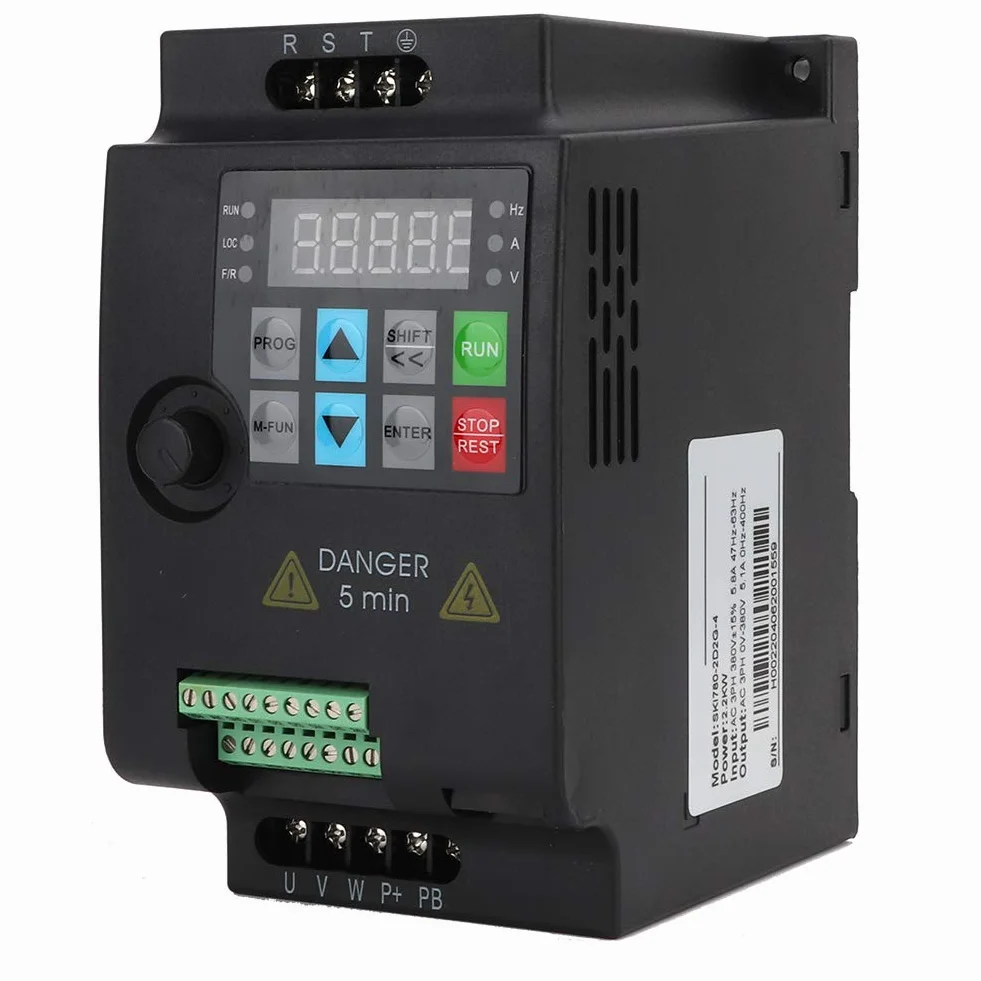 2,2 KW 380 V 3-Fazowy Falownik VFD, Przetwornica CzęStotliwośCi Regulator PręDkośCi Silników AC, Sterowanie PWM (SKI780-2D2G-4) Falownik o Zmiennej CzęStotliwośCi