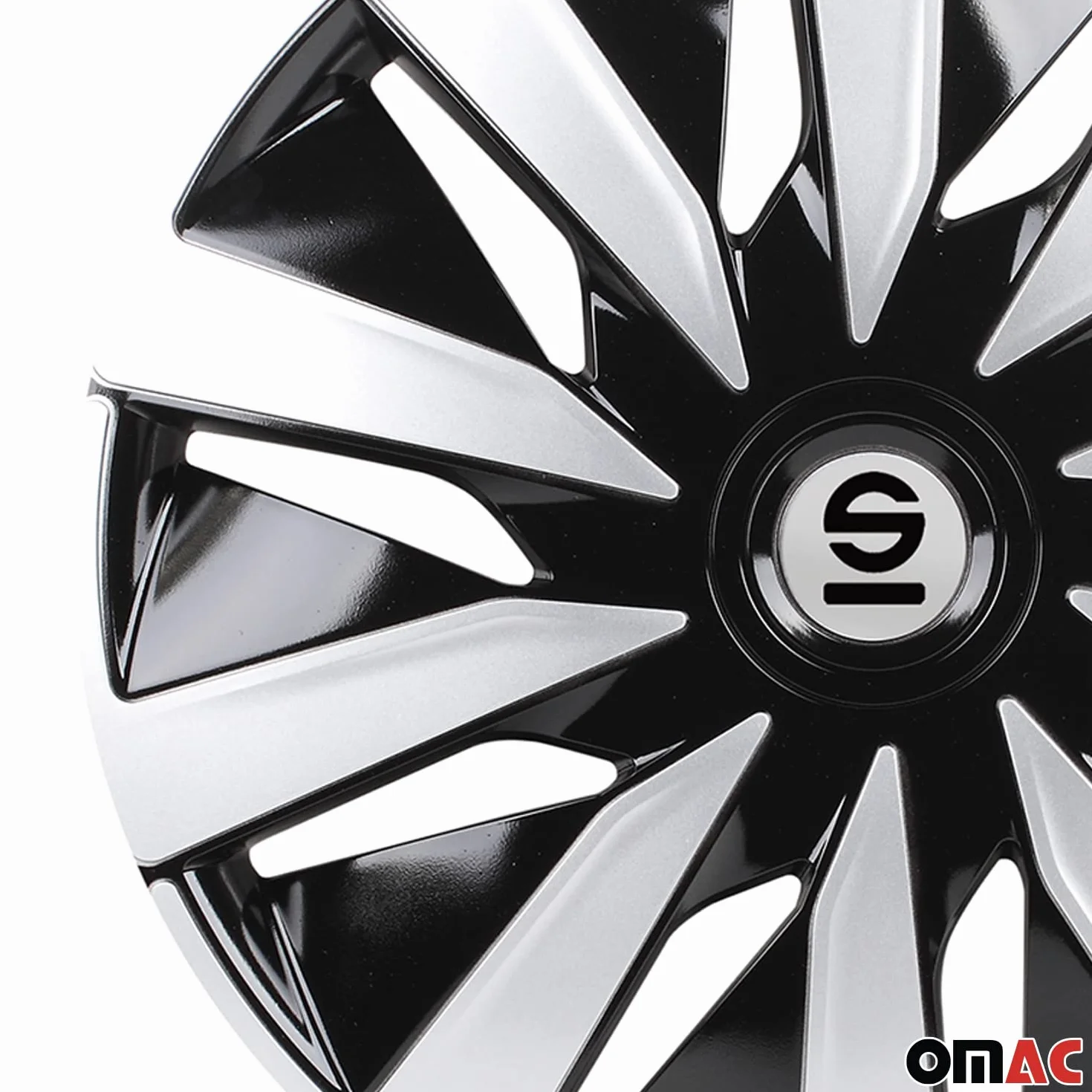 Sparco Komplet Pokrowców Na Koła 4 Koła 16" Cala Lazio SPC1691BKSV Czarny Srebrny