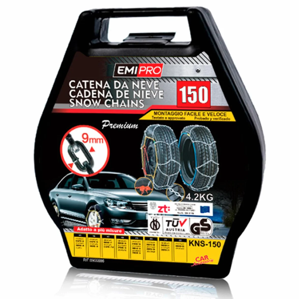 A2ZWORLD Łańcuchy śniegowe 235/50R20 265/40R20 285/35R20 295/30R20 305/30R20 245/45R21 265/35R21, 275/35R21, 285/300R21, 285/300 R21, 2 55/3. 5R22, 265/30R22, 285/25R22