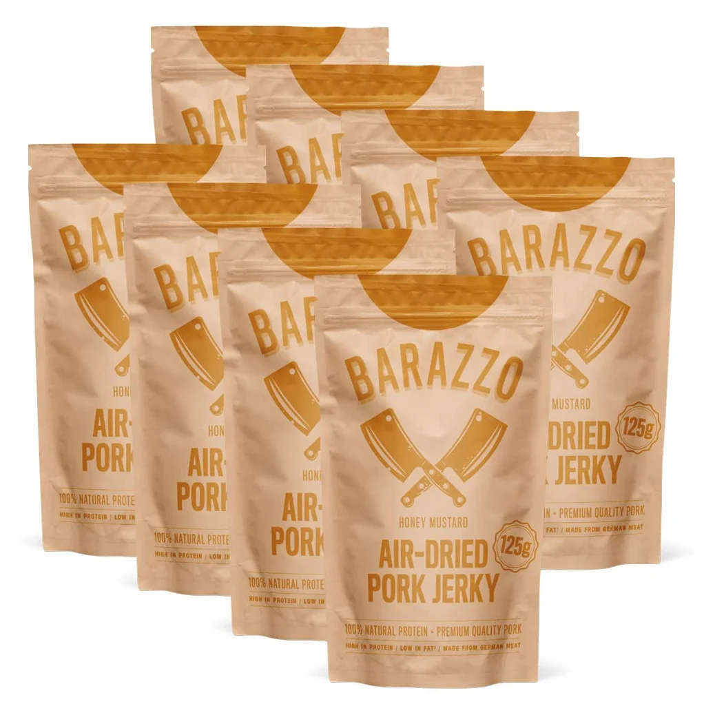 Barazzo Beef Jerky Honey Mustard 1 kg (2 x 500 g) Suszone Mięso