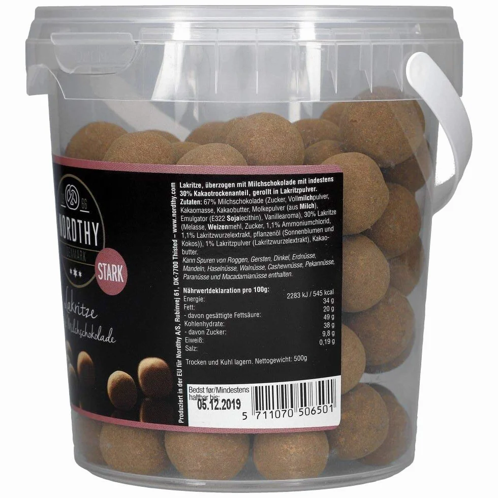 Nordthy Lukrecja z mleczn? czekolad? STARK 500 g