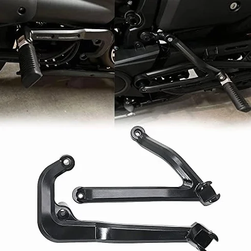 Czarne tylne podnóżki pasażera podnóżki wsparcie dla Sportster S 1250 RH 1250S 2021 2022 2023