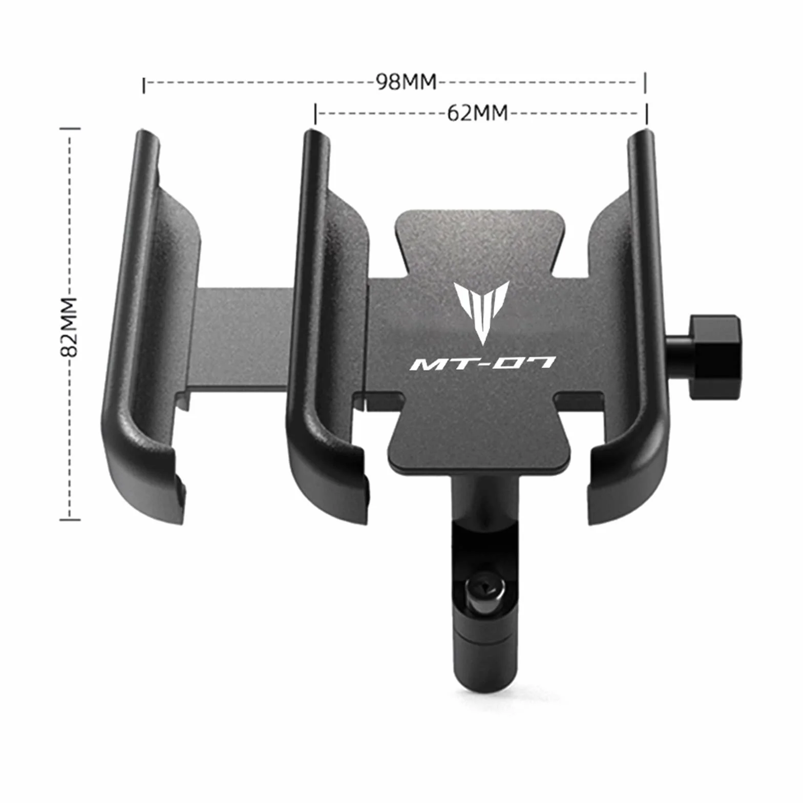 Dla YAMAHA MT-07 MT07 MT 07 Akcesoria Motocyklowe Kierownica Uchwyt Na Telefon Komórkowy GPS Wspornik Stojaka Mocowanie Motocyklowe (Kolor : Handlebar Black)