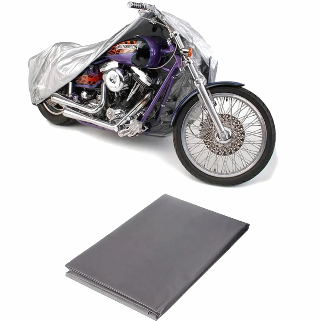 PARENCE. Wodoodporny pokrowiec na motocykl i rower 205x125 cm Ochrona UV aluminiowy z zapięciem na rzep